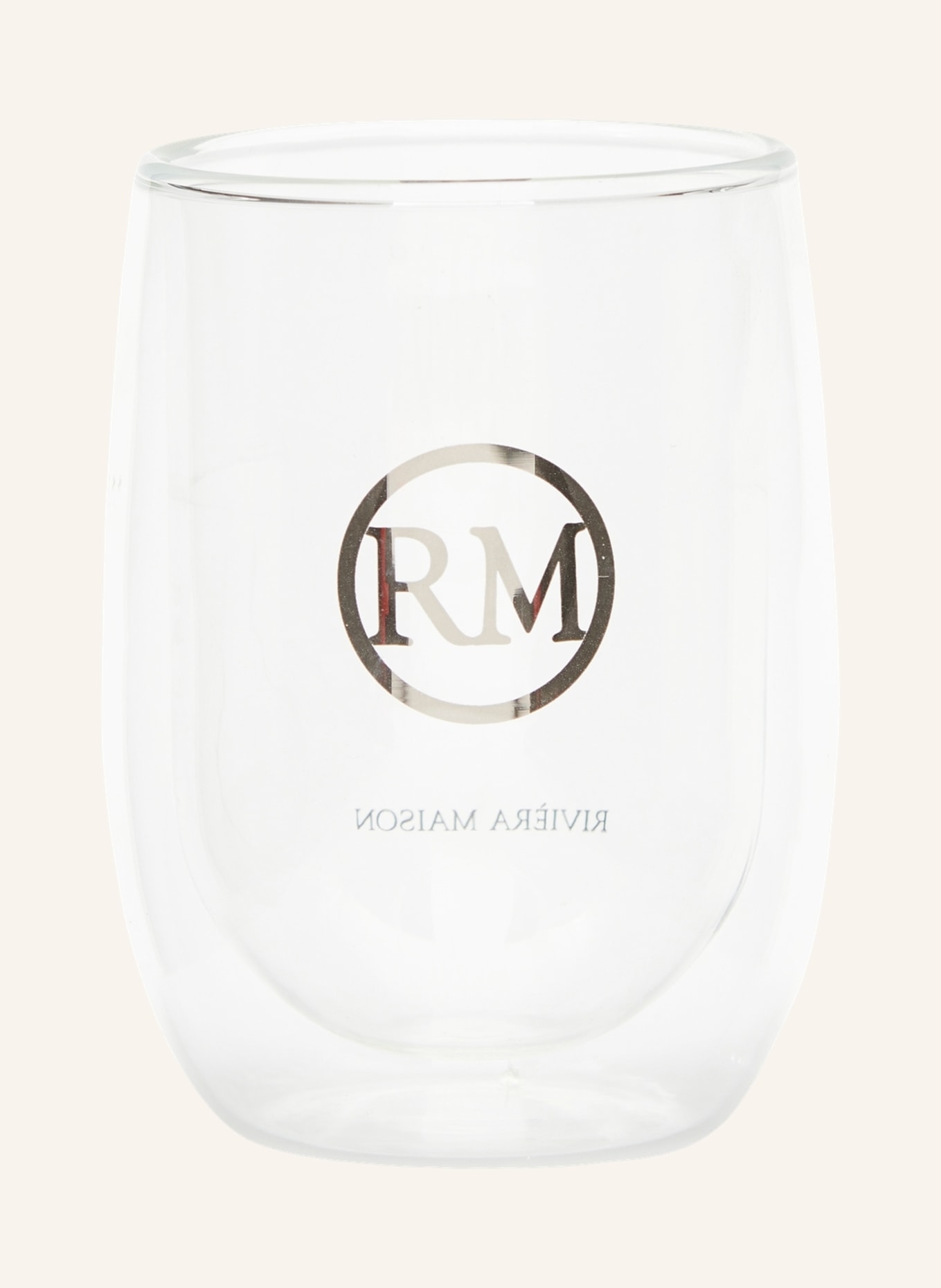RIVIÈRA MAISON Doppelwandiges Glas LOVE, Farbe: WEISS (Bild 1)