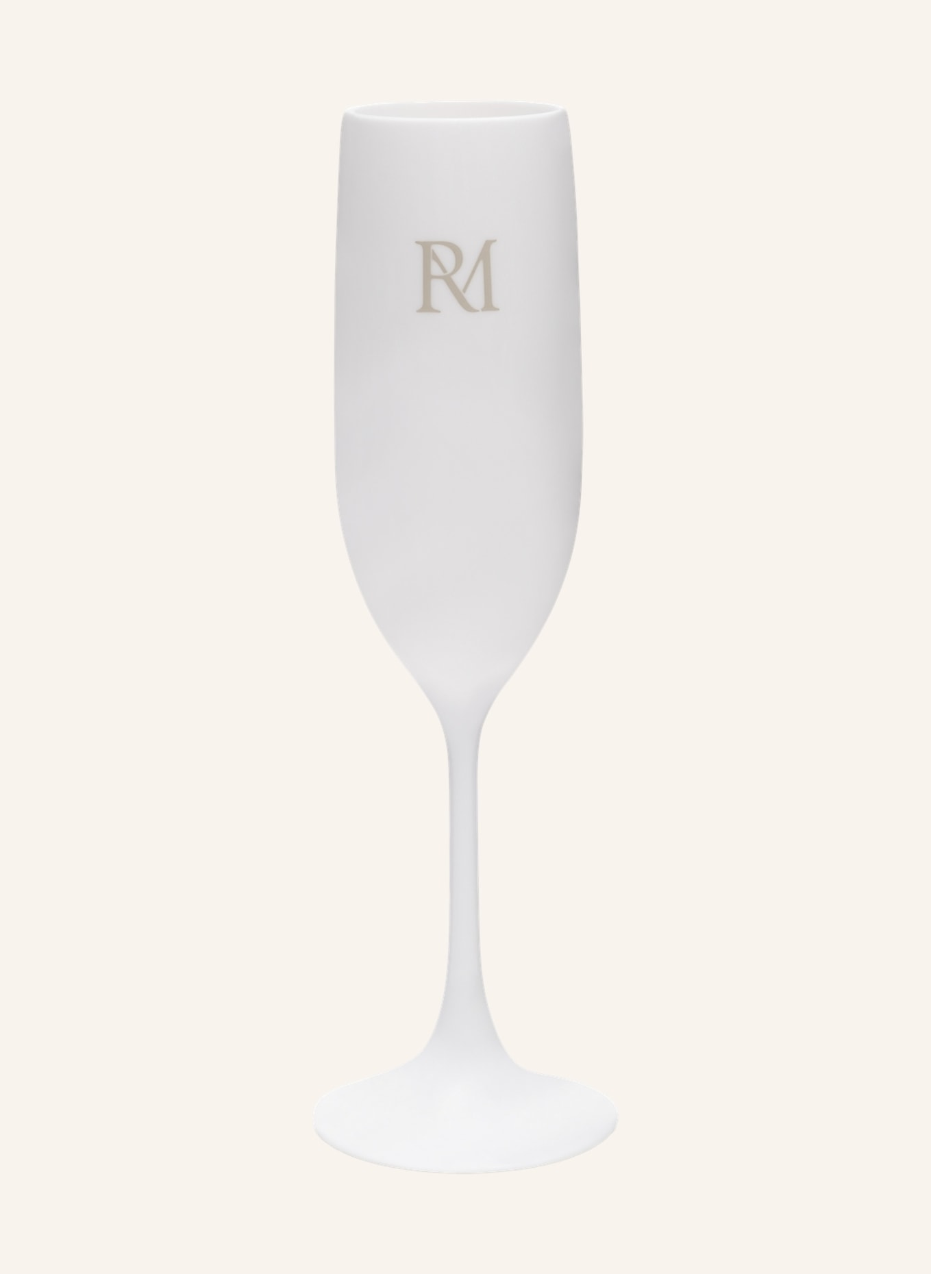 RIVIÈRA MAISON Champagnerglas MONOGRAM OUTDOOR, Farbe: WEISS (Bild 3)