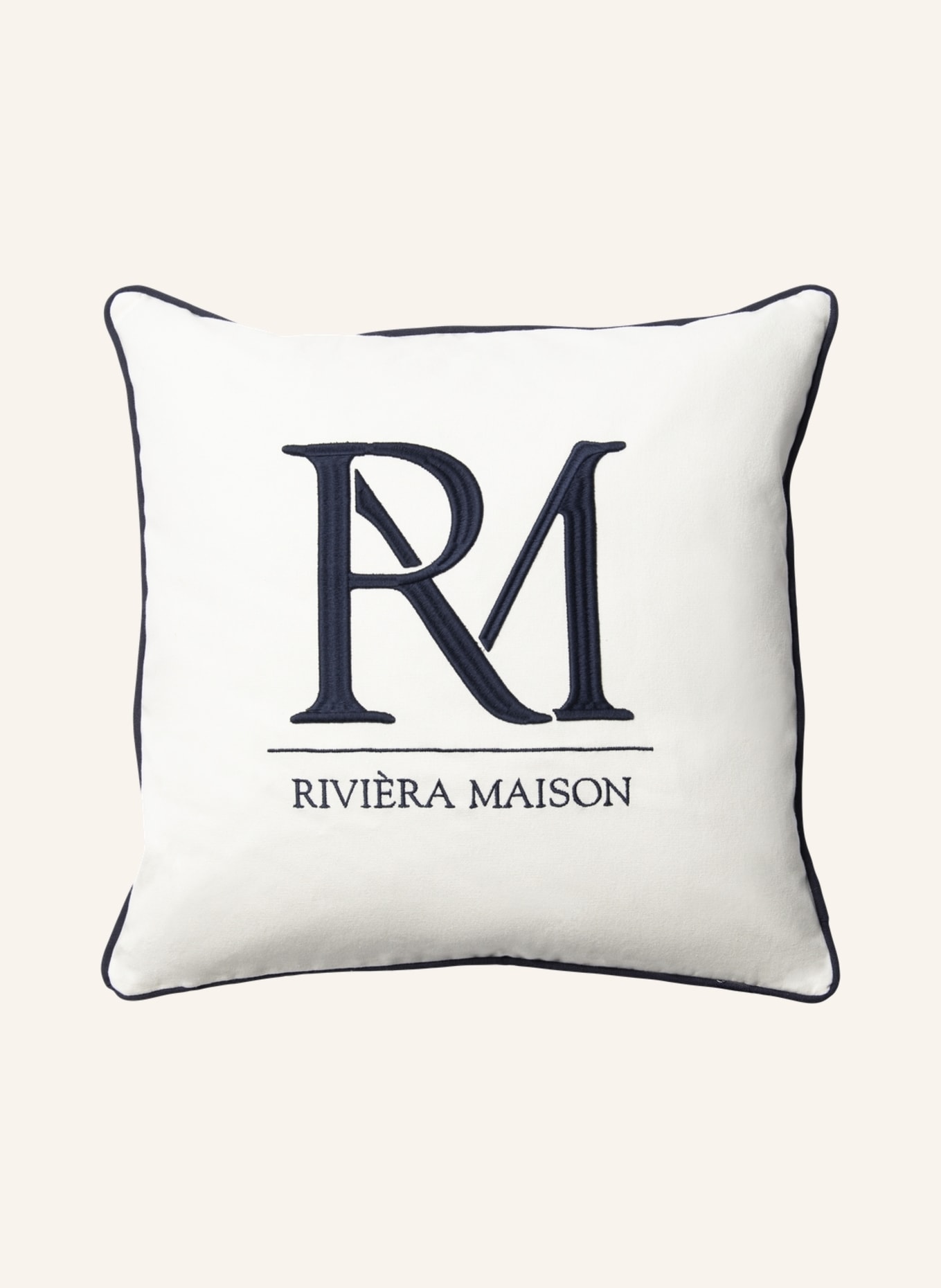 RIVIÈRA MAISON Dekokissenhülle MONOGRAM, Farbe: BLAU (Bild 3)