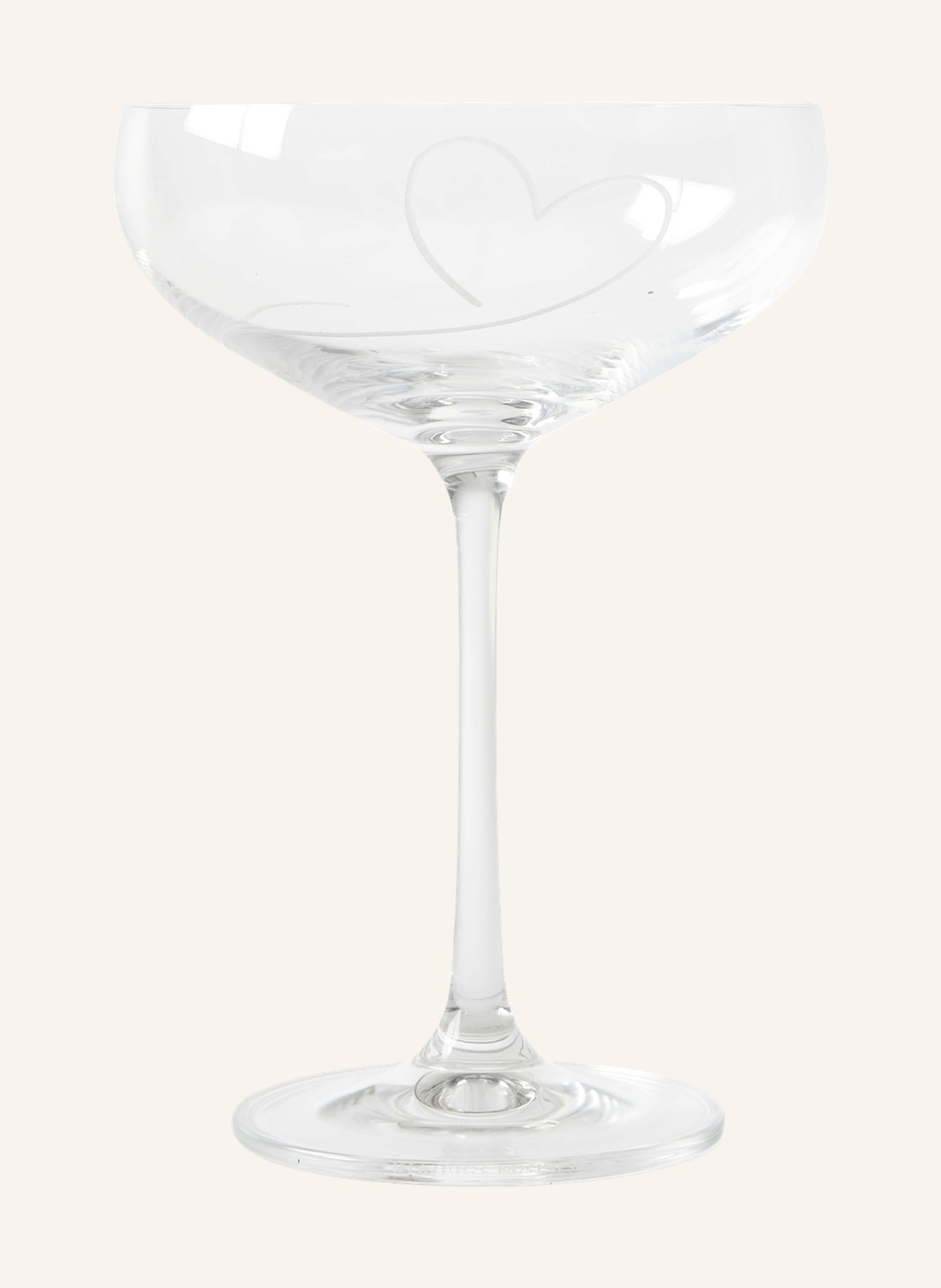 RIVIÈRA MAISON Champagnerglas WITH LOVE, Farbe: WEISS (Bild 1)