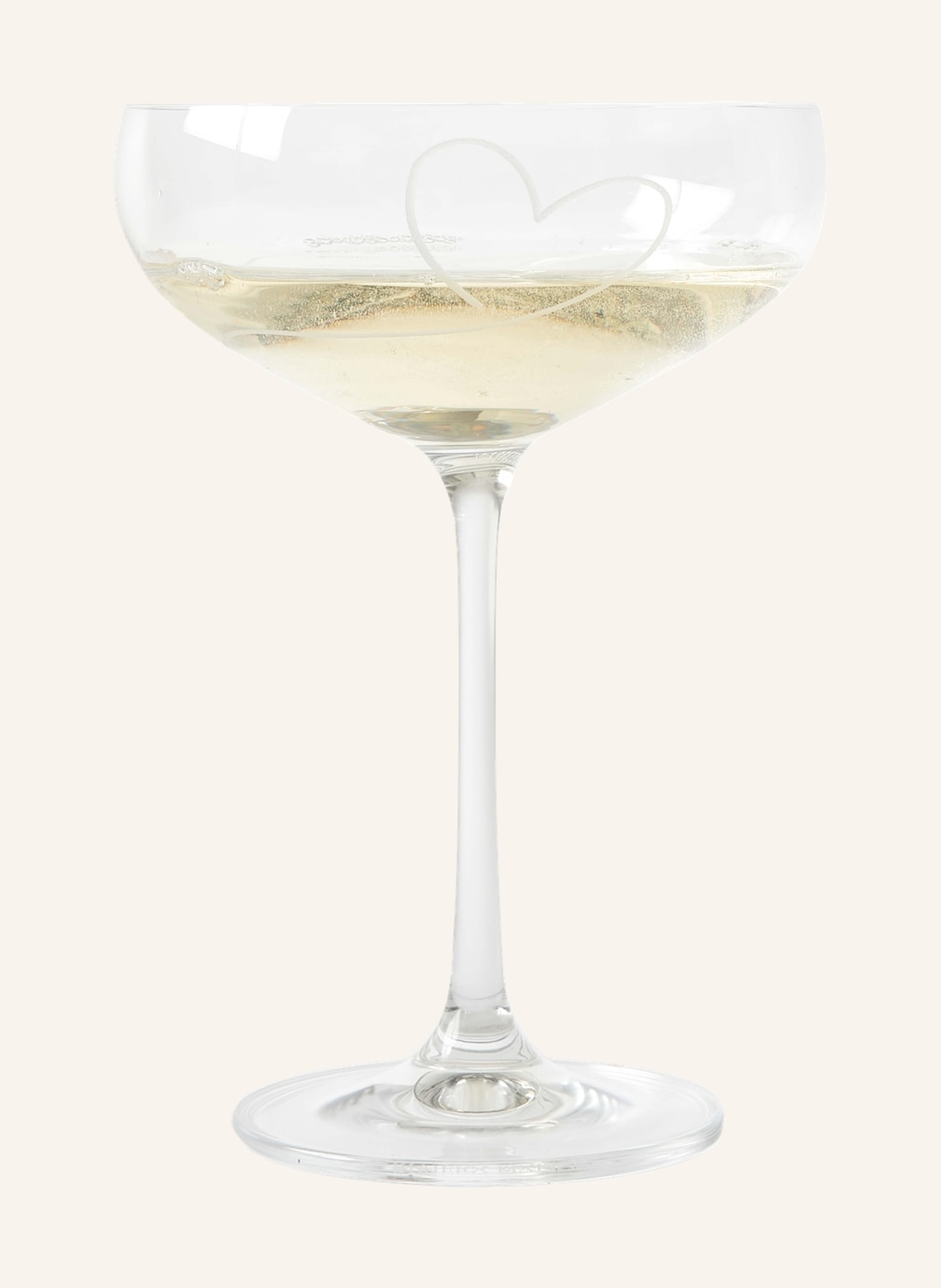 RIVIÈRA MAISON Champagnerglas WITH LOVE, Farbe: WEISS (Bild 2)