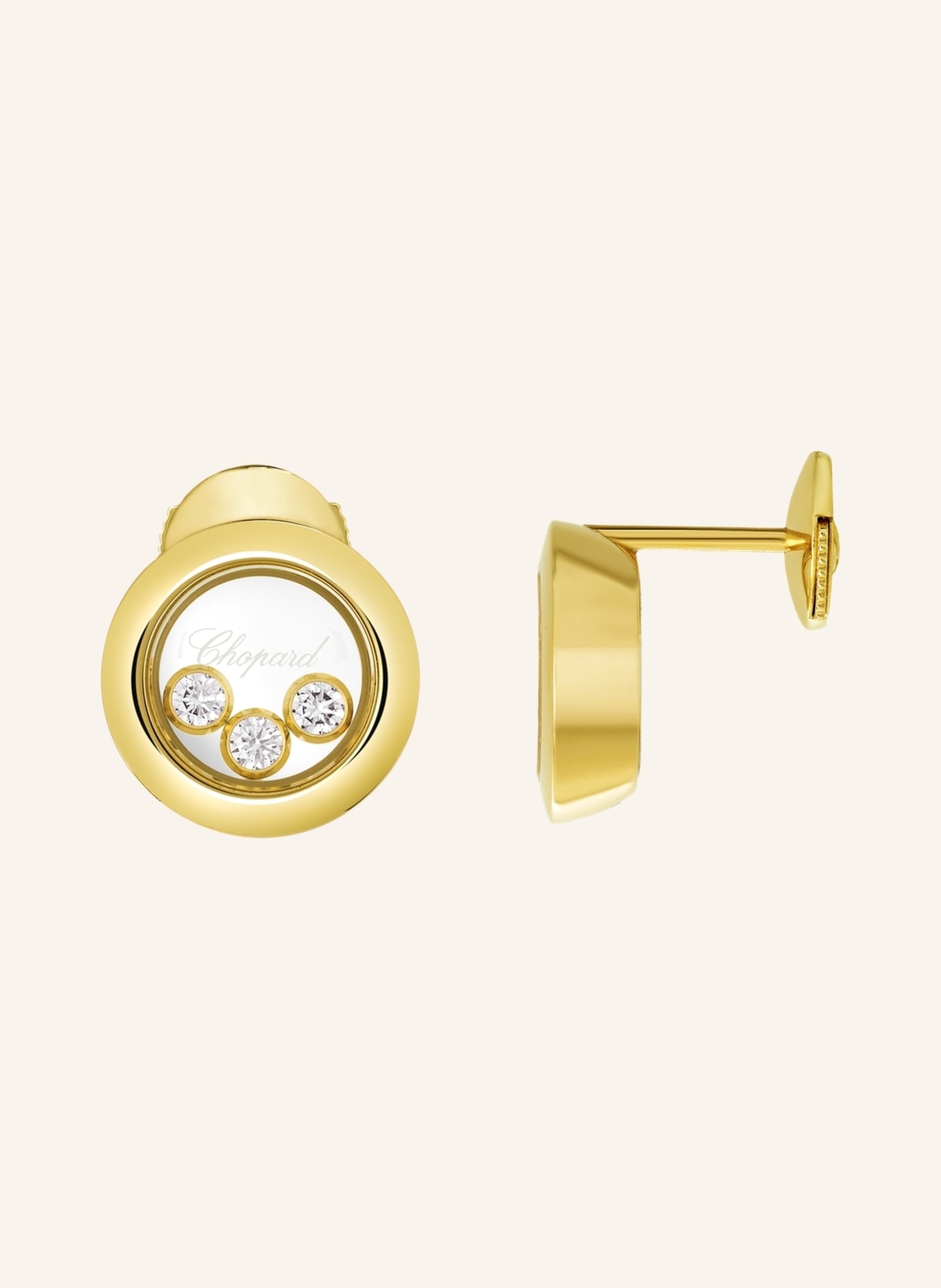 Chopard Ohrring HAPPY DIAMONDS ICON, Farbe: GOLD (Bild 4)
