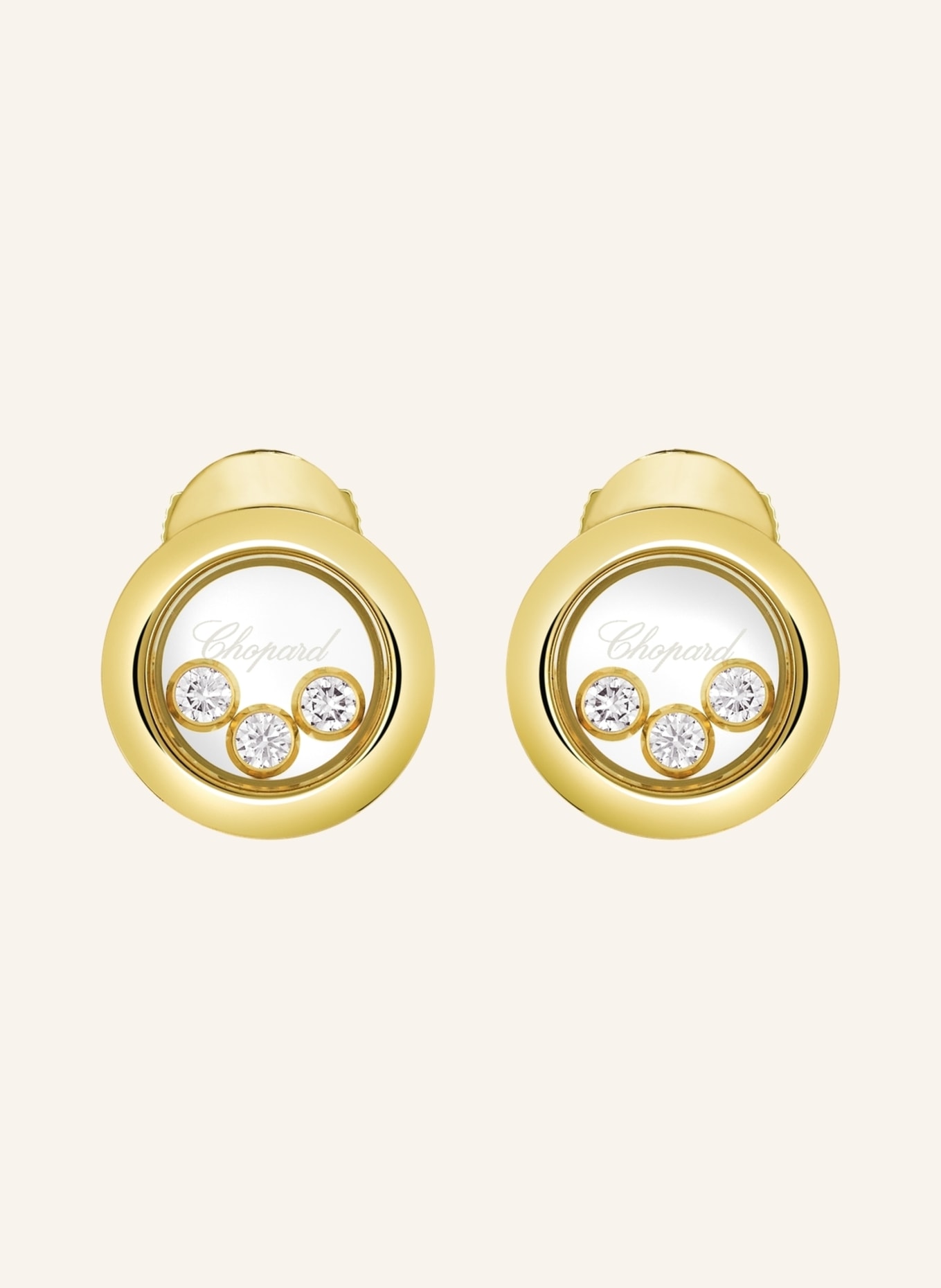 Chopard Ohrring HAPPY DIAMONDS ICON, Farbe: GOLD (Bild 1)