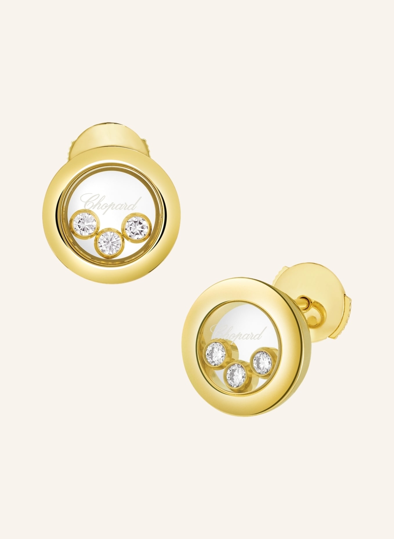 Chopard Ohrring HAPPY DIAMONDS ICON, Farbe: GOLD (Bild 2)
