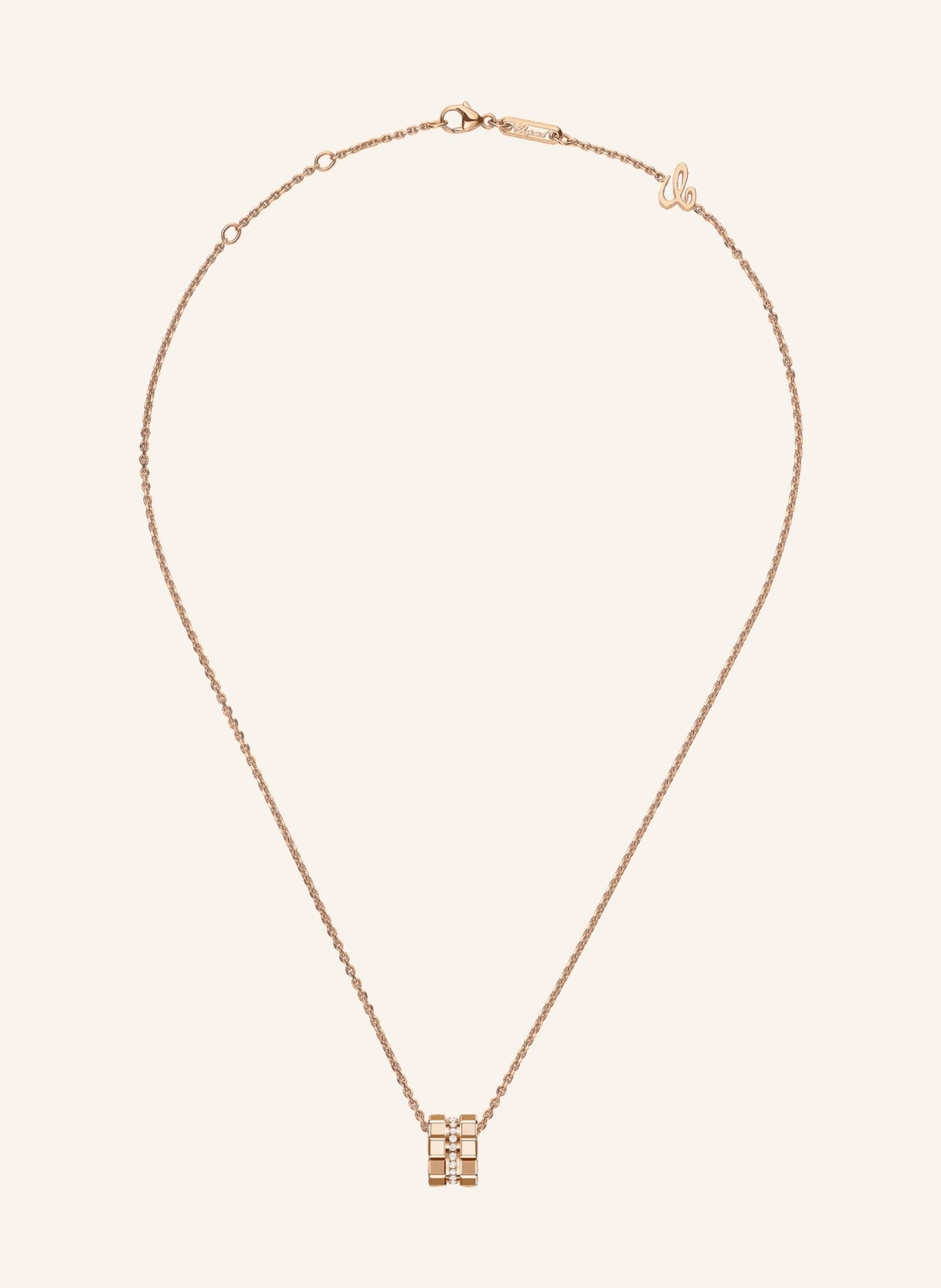 Chopard Halskette ICE CUBE, Farbe: ROSÉGOLD (Bild 2)