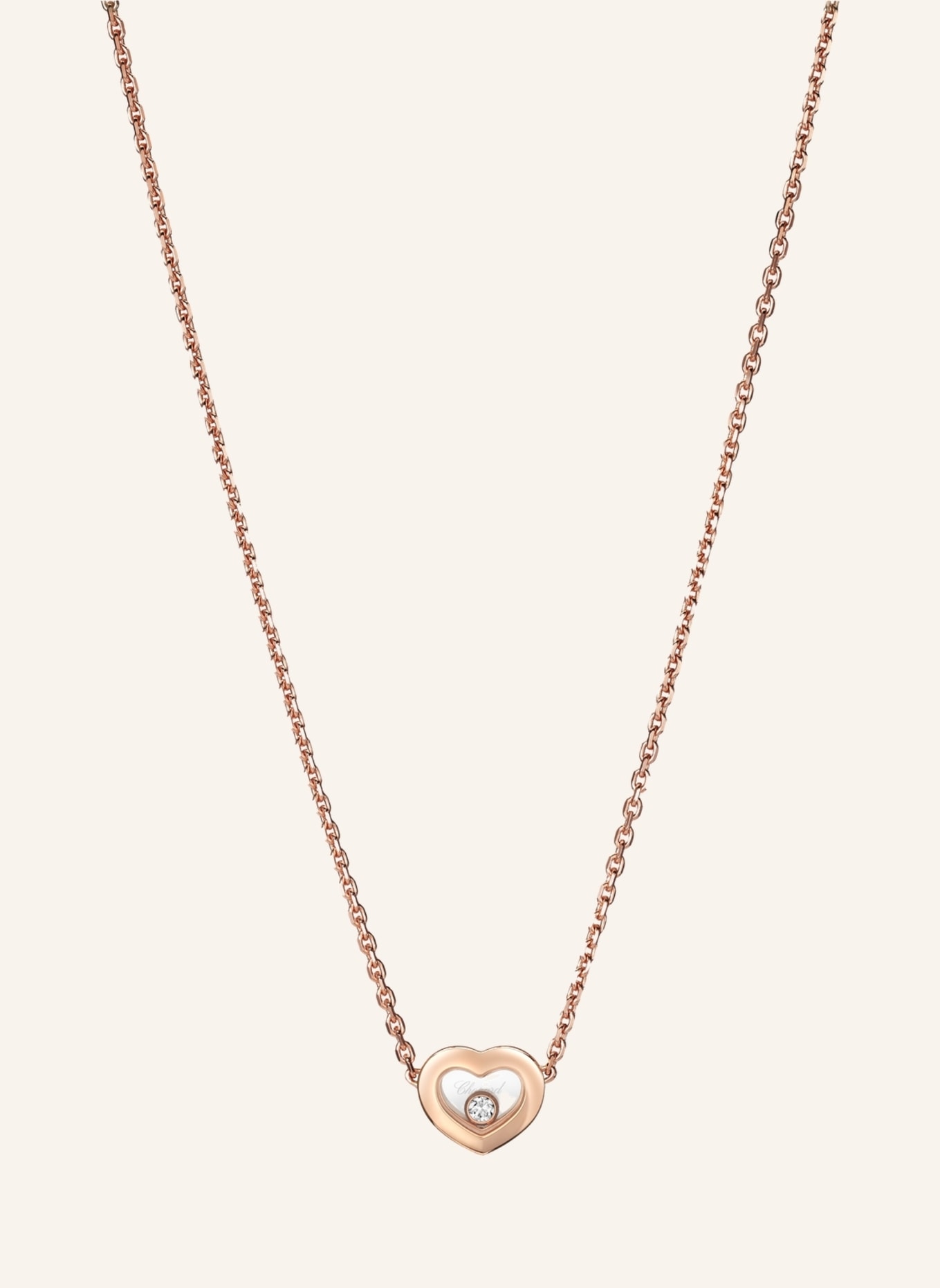 Chopard Halskette HAPPY DIAMONDS ICONS Halskette aus 18 Karat Roségold und Diamanten, Farbe: ROSÉGOLD (Bild 1)