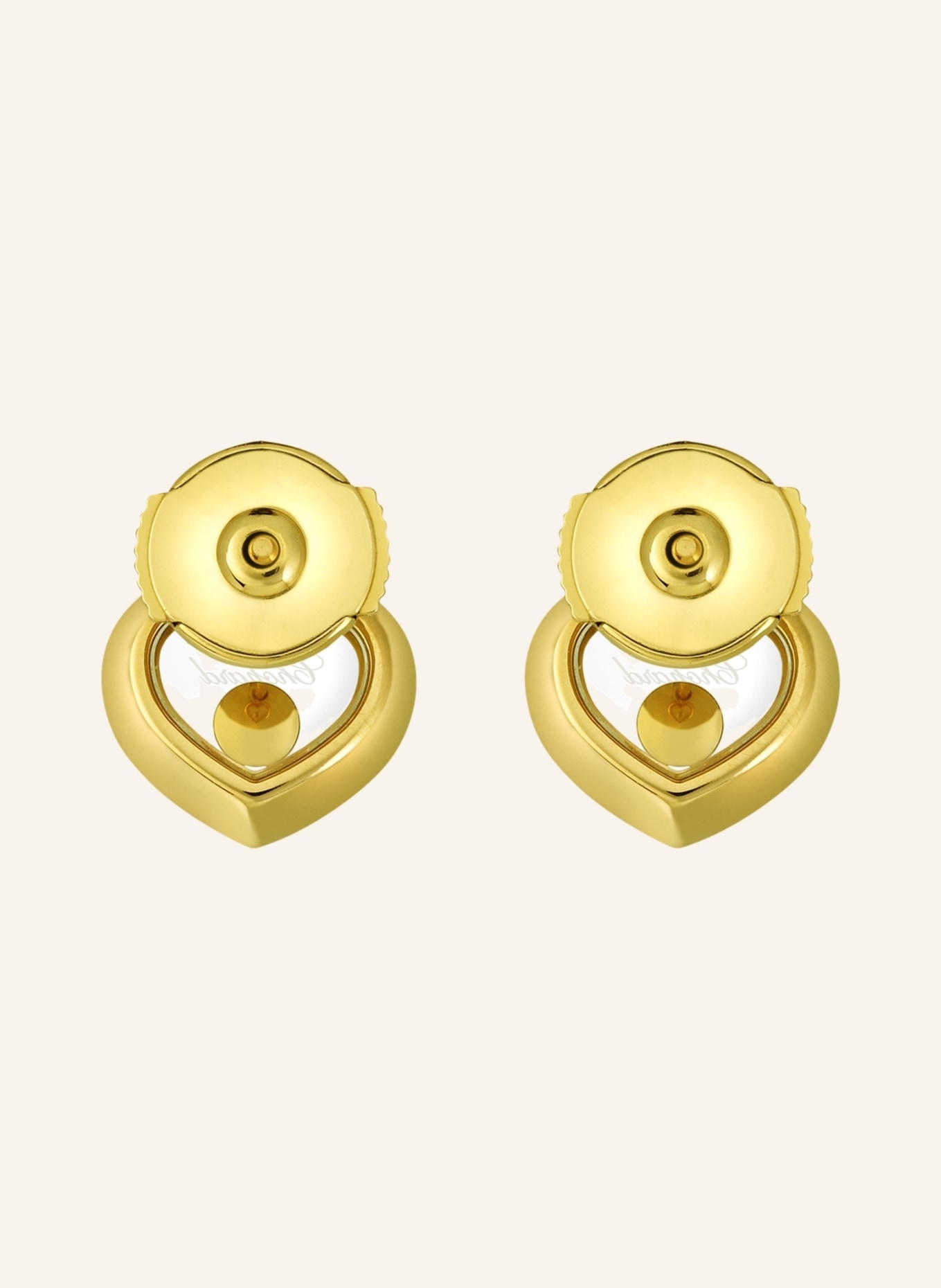 Chopard Ohrring HAPPY DIAMONDS ICONS Ohrringe aus 18 Karat Gelbgold und Diamanten, Farbe: GOLD (Bild 4)