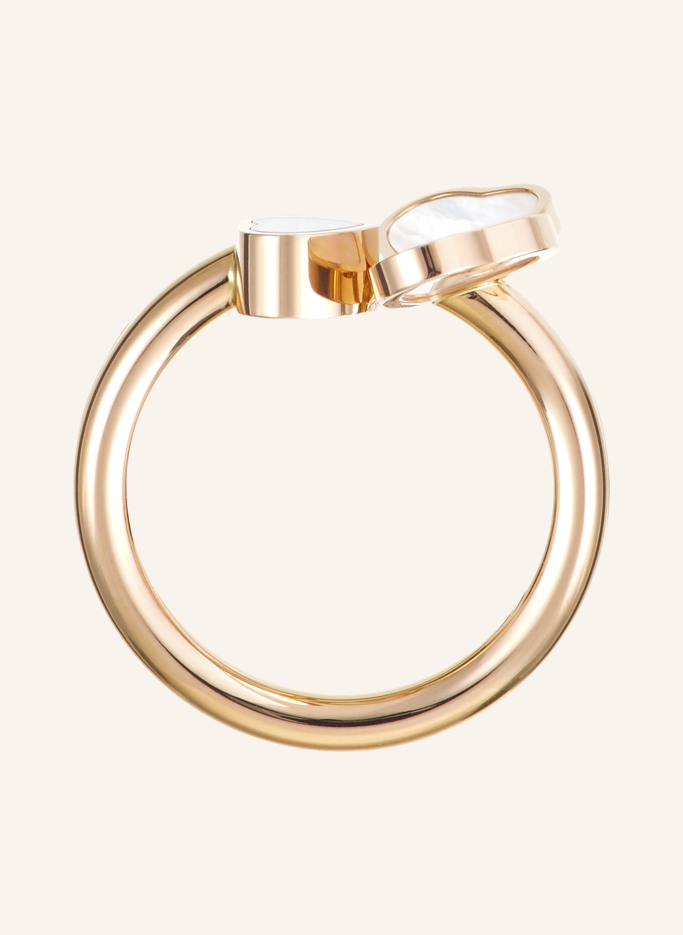 Chopard Ring HAPPY HEARTS WINGS Ring aus 18 Karat Roségold, Diamanten und Perlmutt, Farbe: ROSÉGOLD (Bild 4)