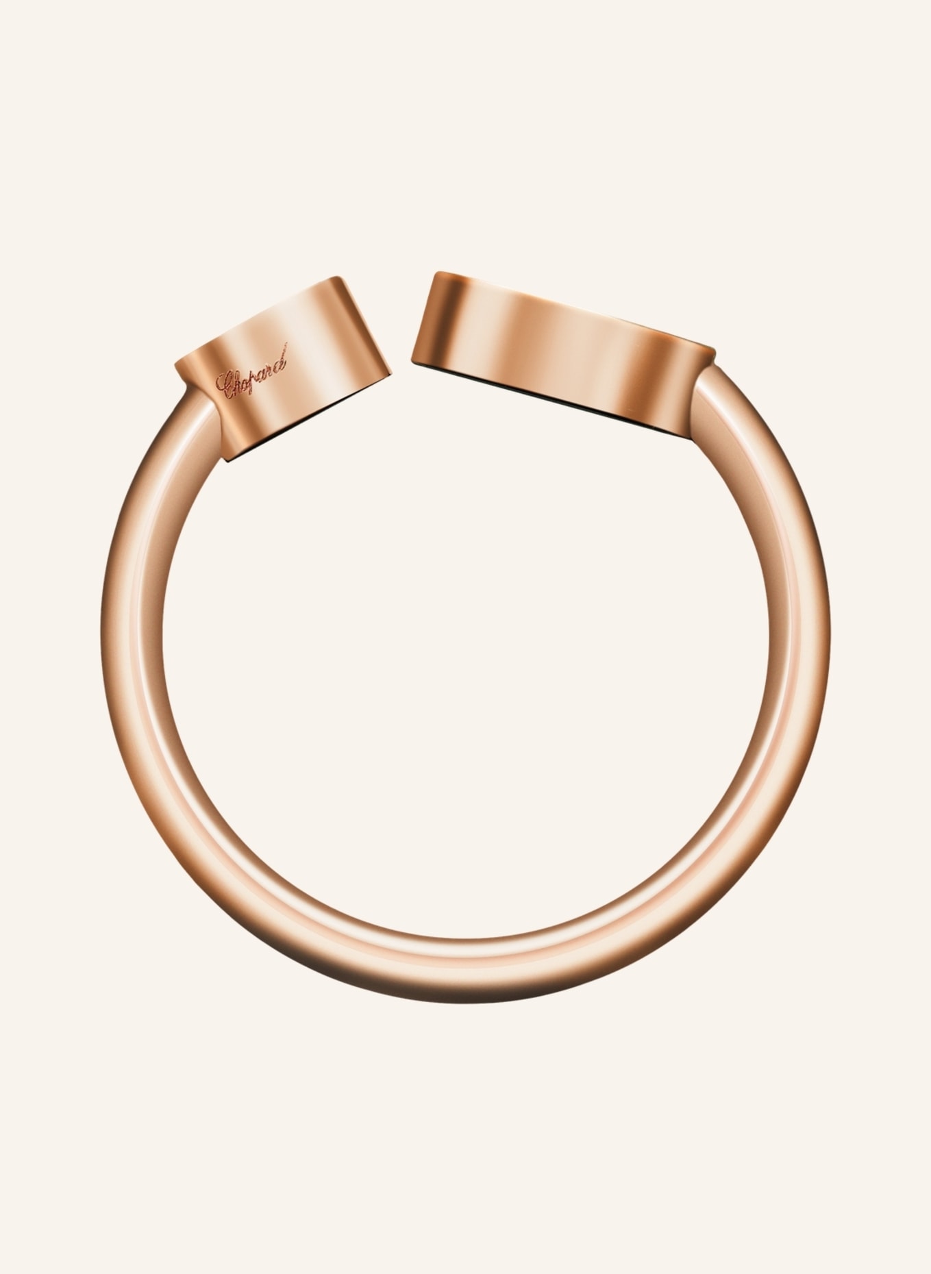 Chopard Ring HAPPY HEARTS Ring aus 18 Karat Roségold, Diamanten und Onyx, Farbe: ROSÉGOLD (Bild 3)
