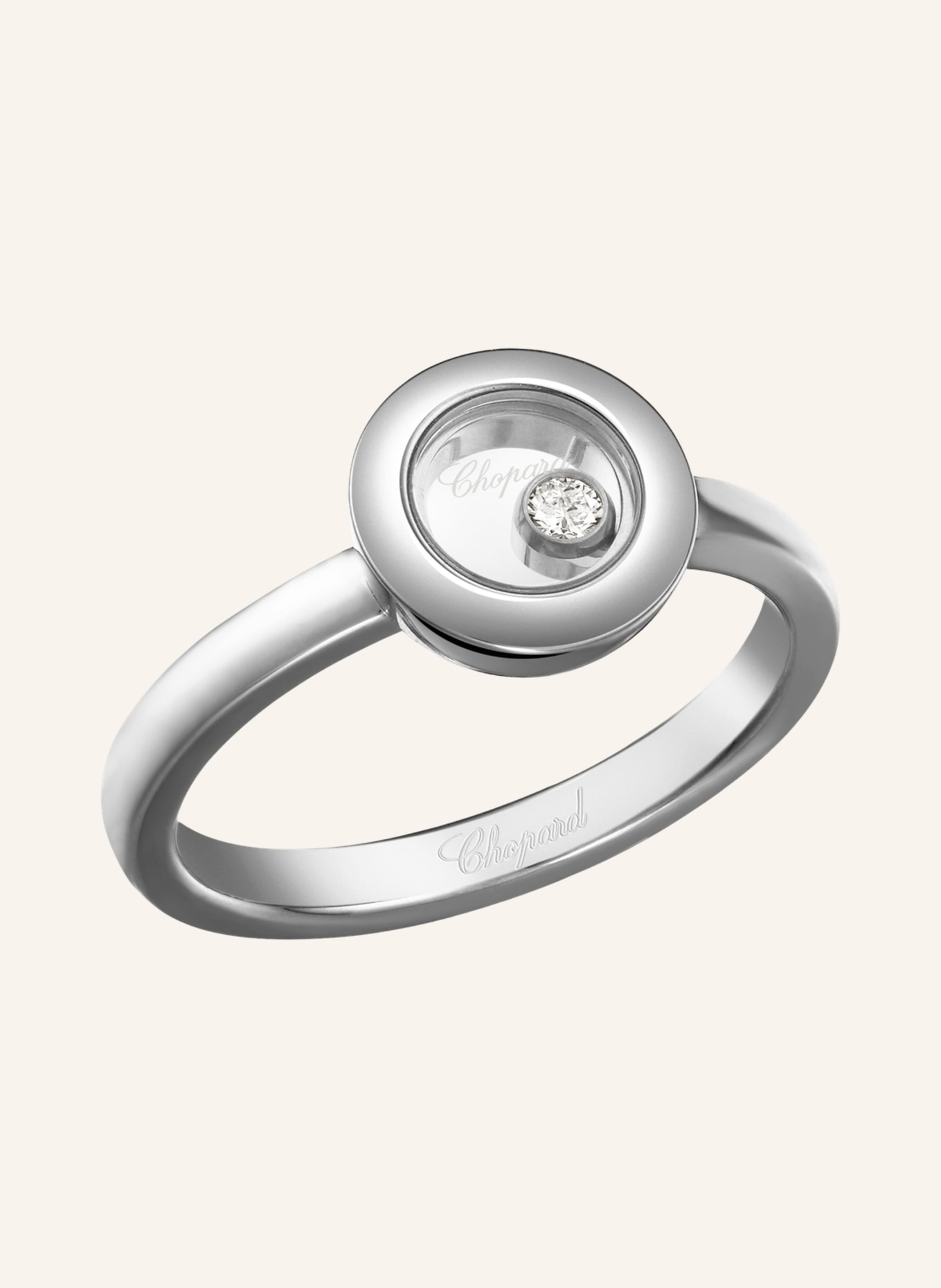 Chopard Ring HAPPY DIAMONDS ICONS Ring aus 18 Karat Weißgold und Diamanten, Farbe: WEISSGOLD (Bild 2)