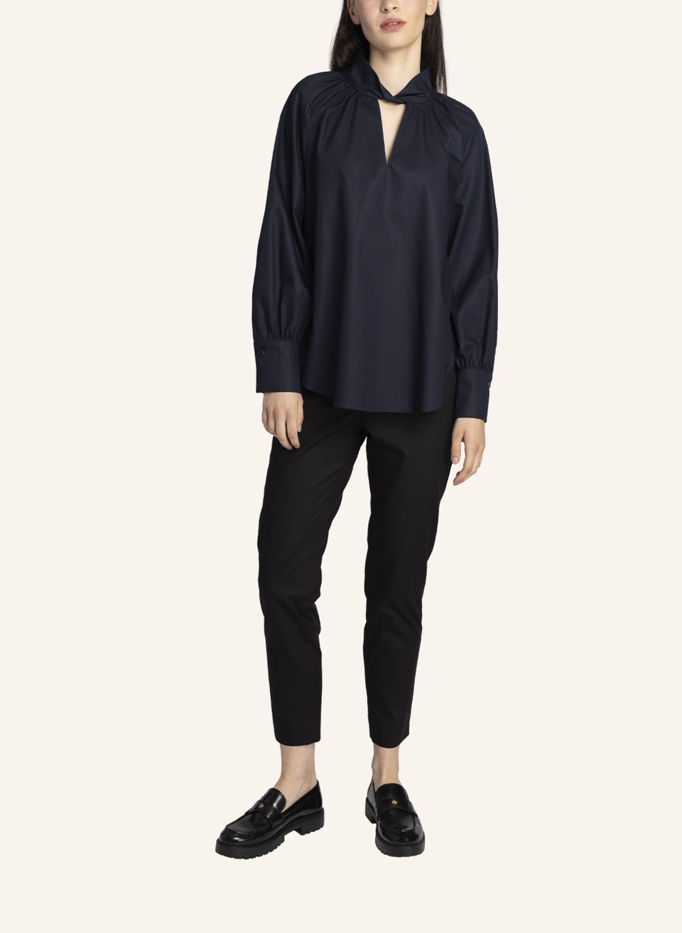 ARMARGENTUM Bluse MILANA: DUNKELBLAU