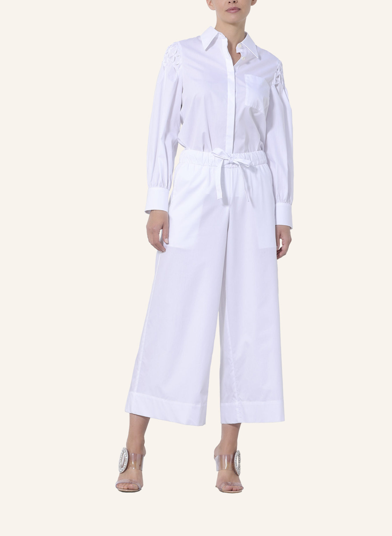 ARMARGENTUM Hose FEMI: WEISS