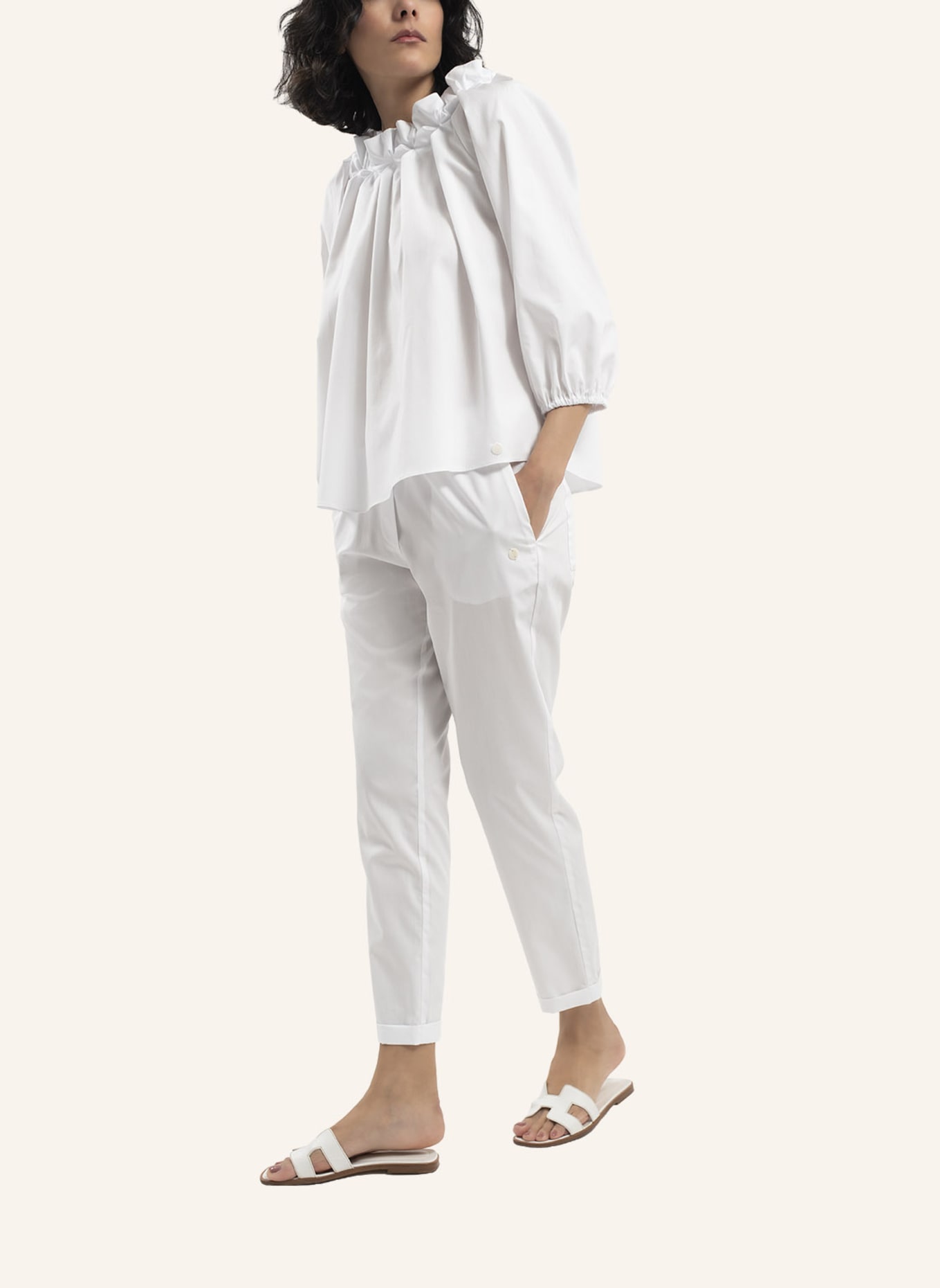 ARMARGENTUM Bluse NIEVES: WEISS