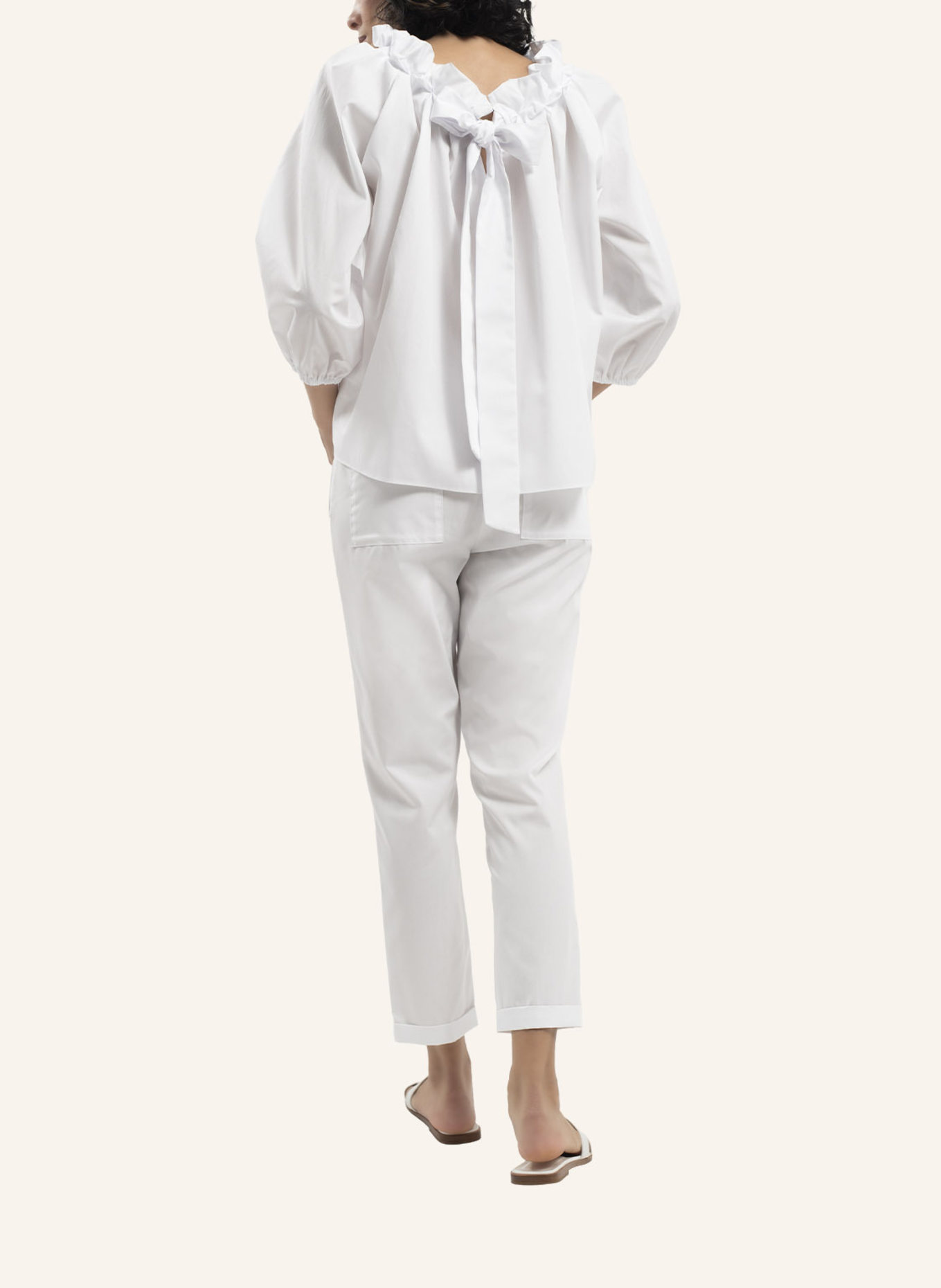 ARMARGENTUM Bluse NIEVES: WEISS