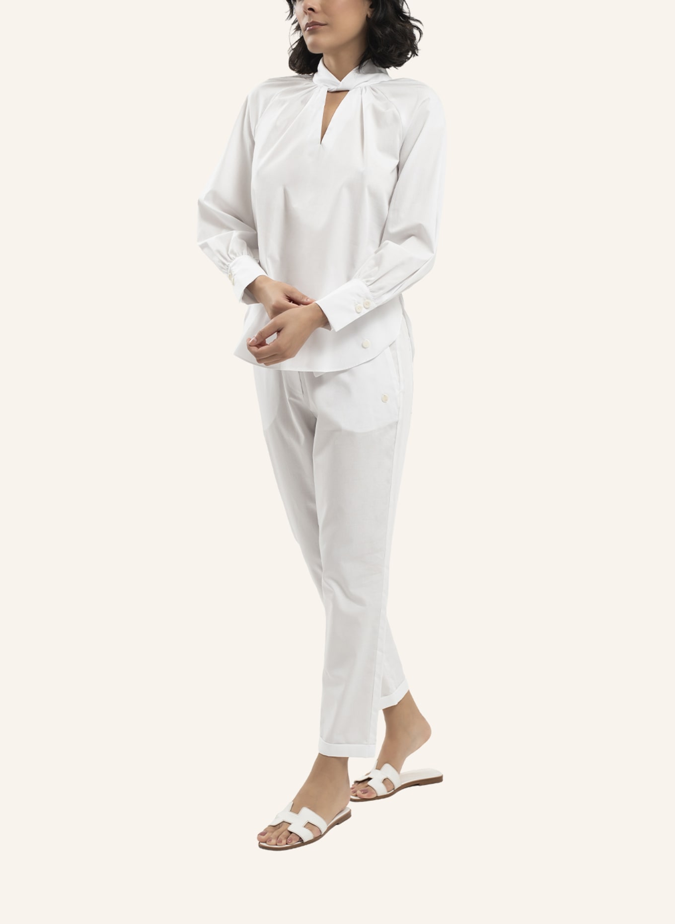 ARMARGENTUM Bluse MILANA: WEISS