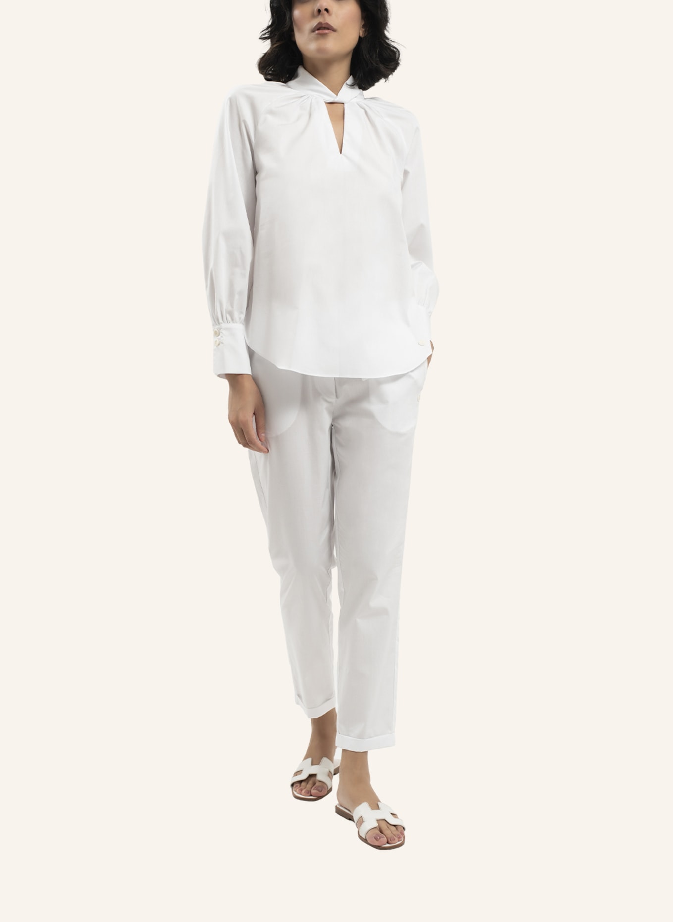 ARMARGENTUM Bluse MILANA: WEISS