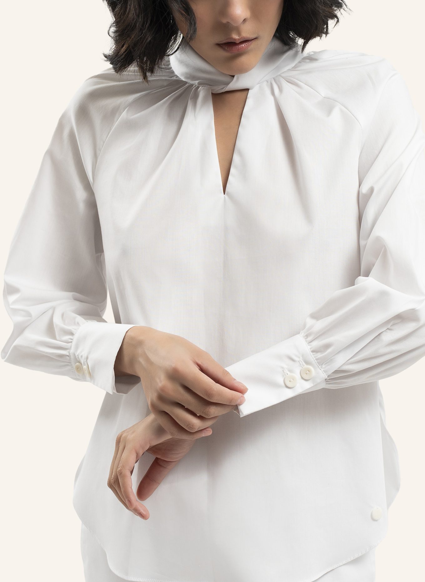 ARMARGENTUM Bluse MILANA: WEISS