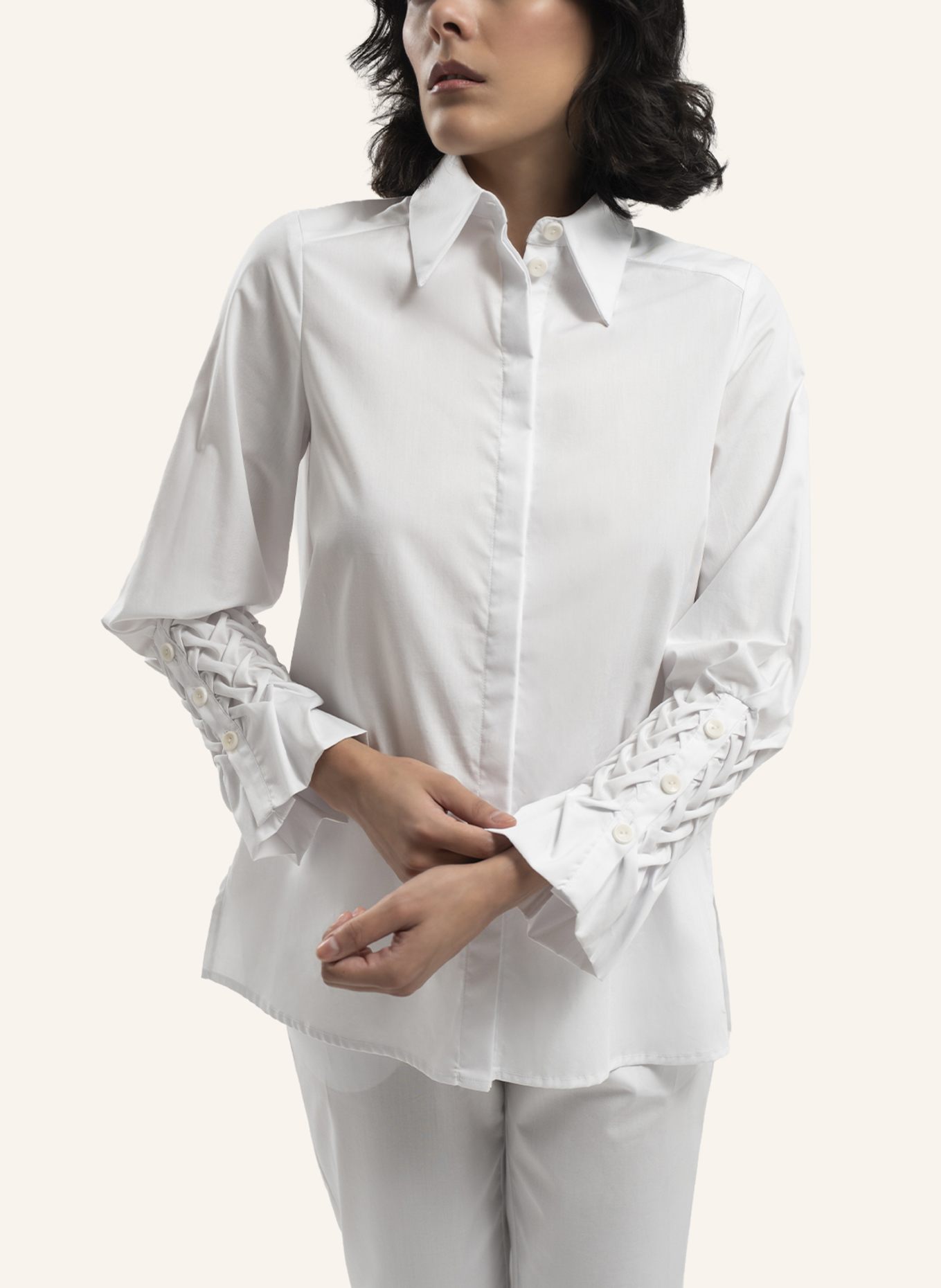 ARMARGENTUM Bluse MALOU: WEISS