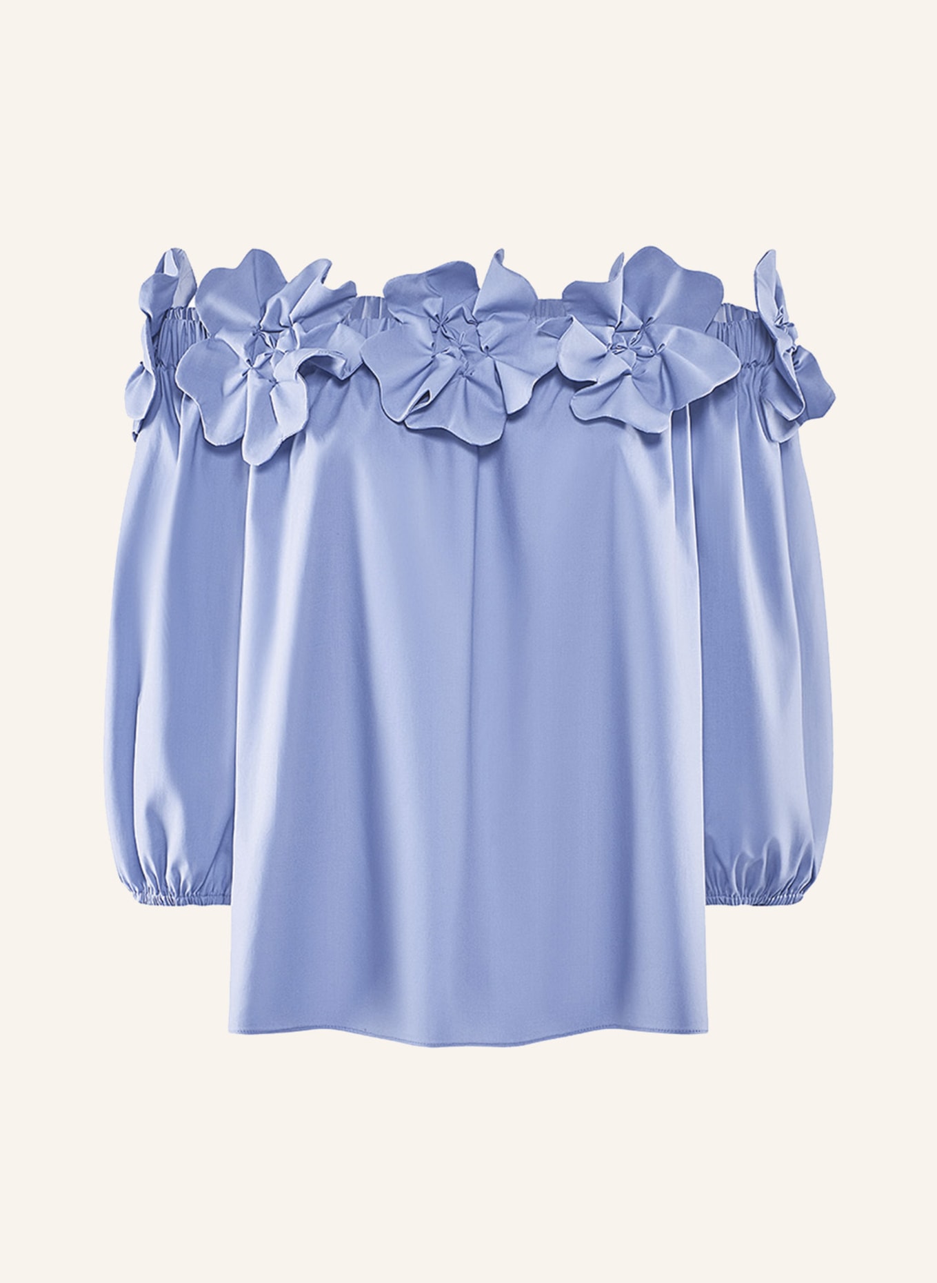 ARMARGENTUM Off-Shoulder-Bluse IDALIA, Farbe: HELLBLAU (Bild 1)