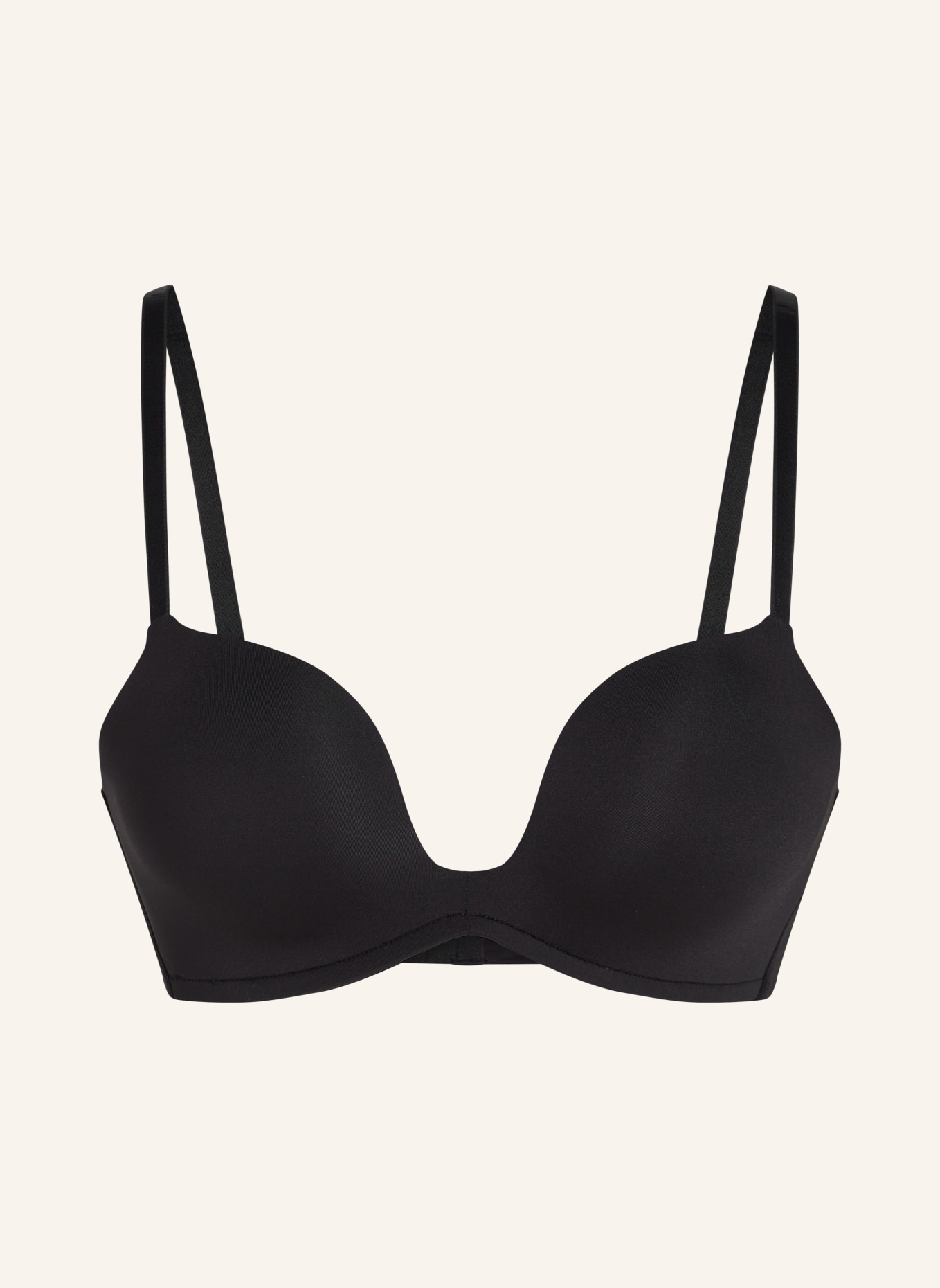 hunkemöller Push-Up-BH DEEP-V, Farbe: SCHWARZ (Bild 1)