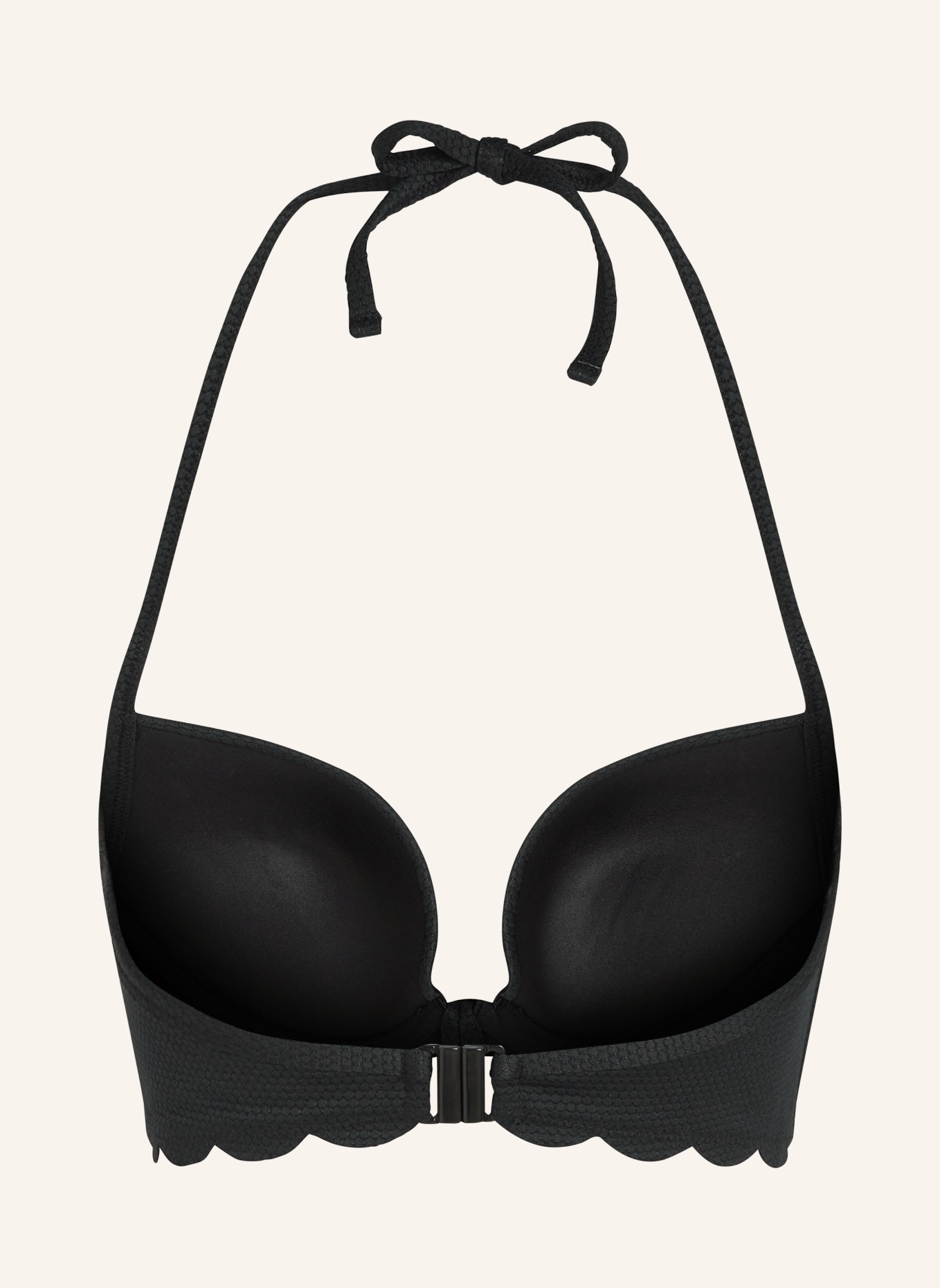 hunkemöller Push-Up-Bikini-Top SCALLOP, Farbe: SCHWARZ (Bild 2)