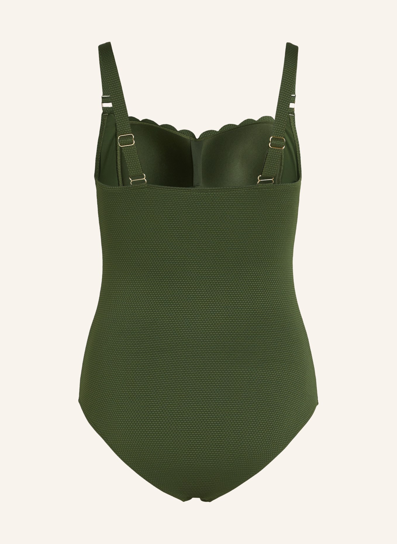 hunkemöller Shape-Badeanzug SCALLOP, Farbe: GRÜN (Bild 2)