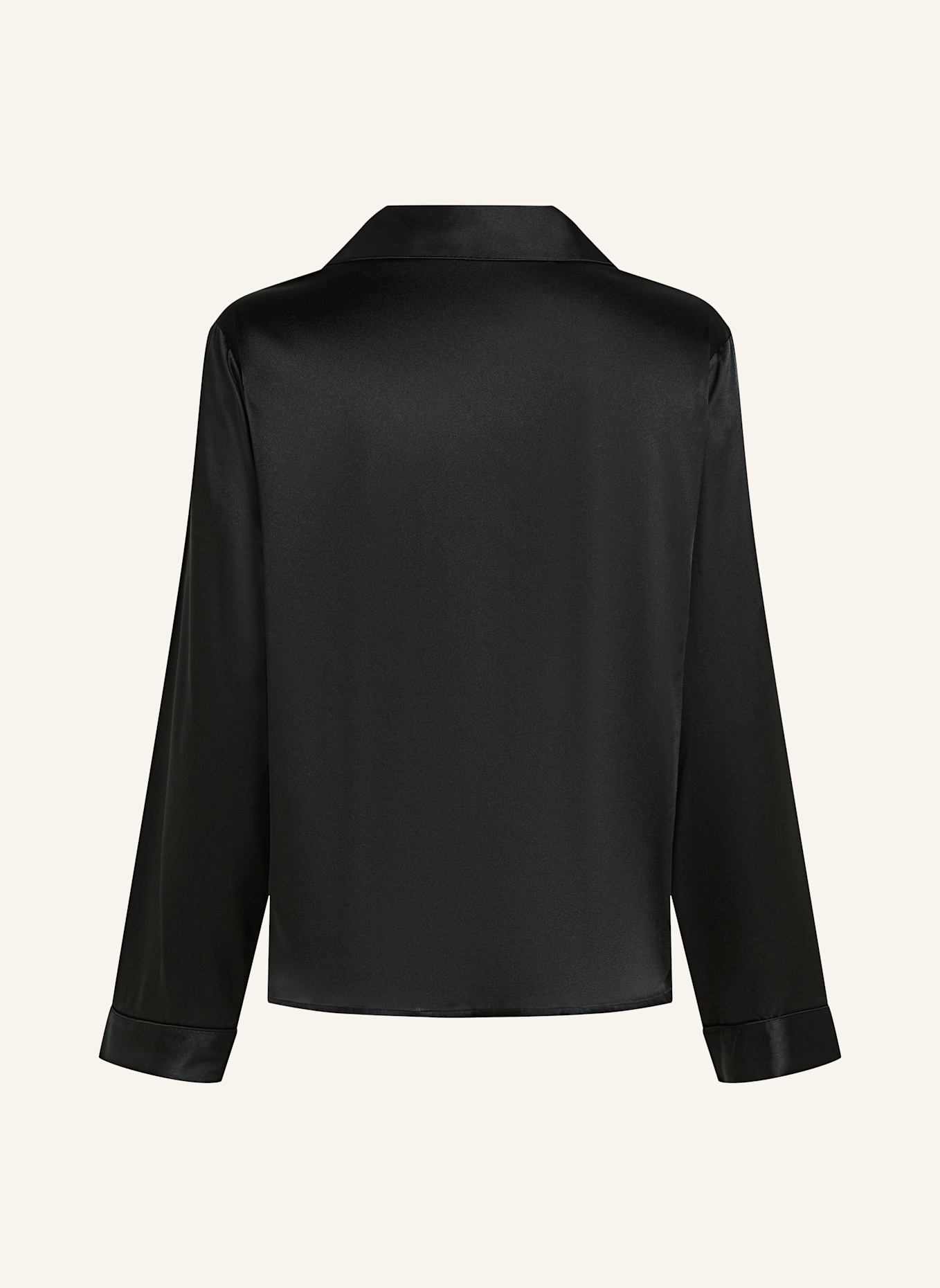 hunkemöller Schlafshirt SATIN, Farbe: SCHWARZ (Bild 2)