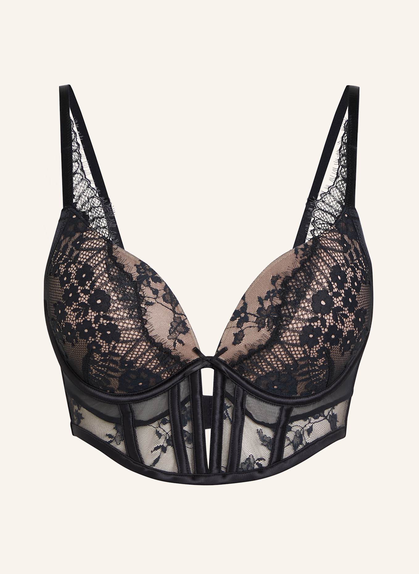 hunkemöller Push-Up-BH DAPHNE, Farbe: SCHWARZ (Bild 1)