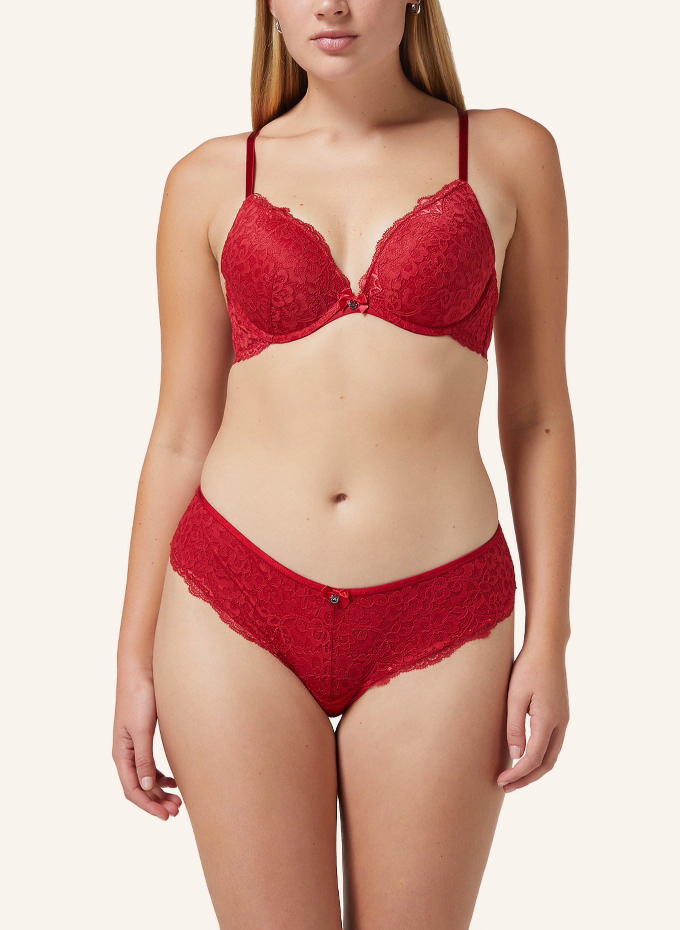 hunkemöller Push-Up-BH MARINE, Farbe: ROT (Bild 5)