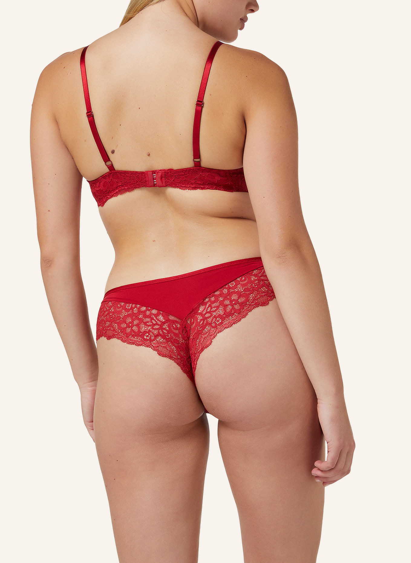 hunkemöller Push-Up-BH MARINE, Farbe: ROT (Bild 3)