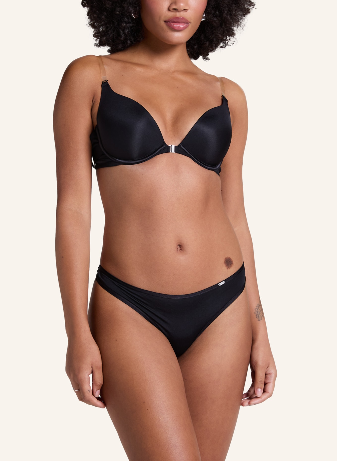 hunkemöller Push-Up-BH TRANSPARANT SOLUTION: SCHWARZ