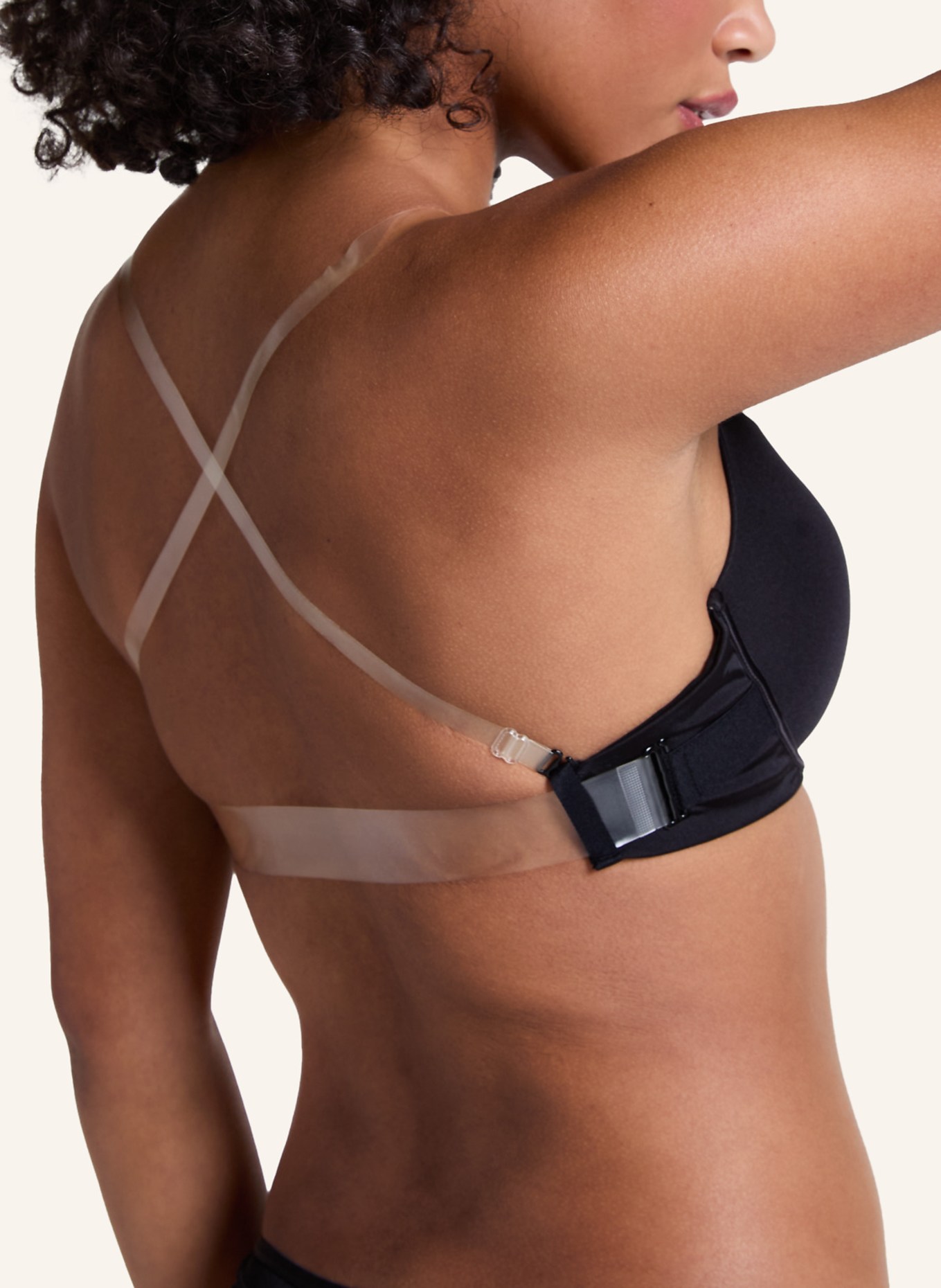 hunkemöller Push-Up-BH TRANSPARANT SOLUTION: SCHWARZ