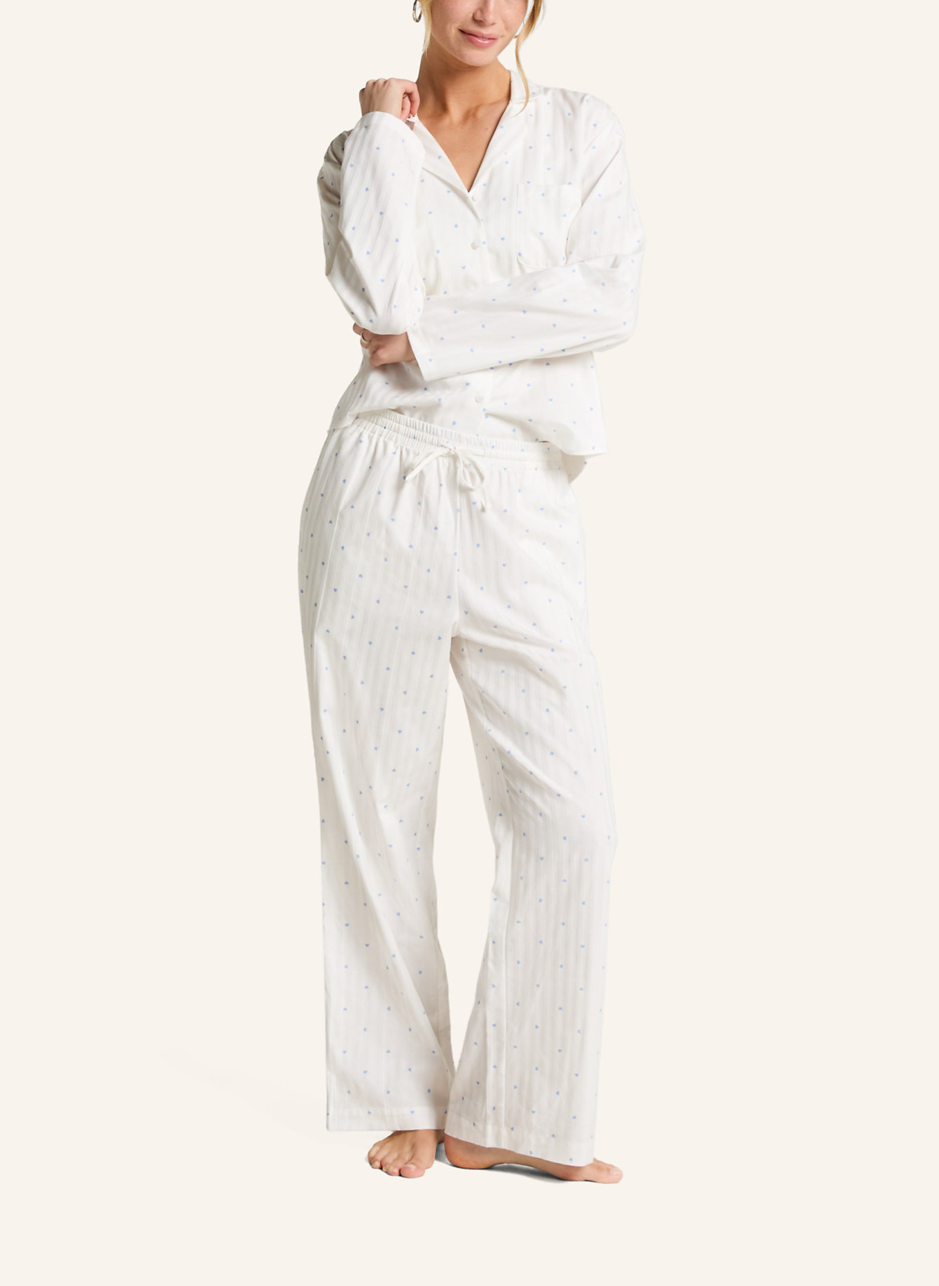 hunkemöller Hose JACQUARD: BLAU