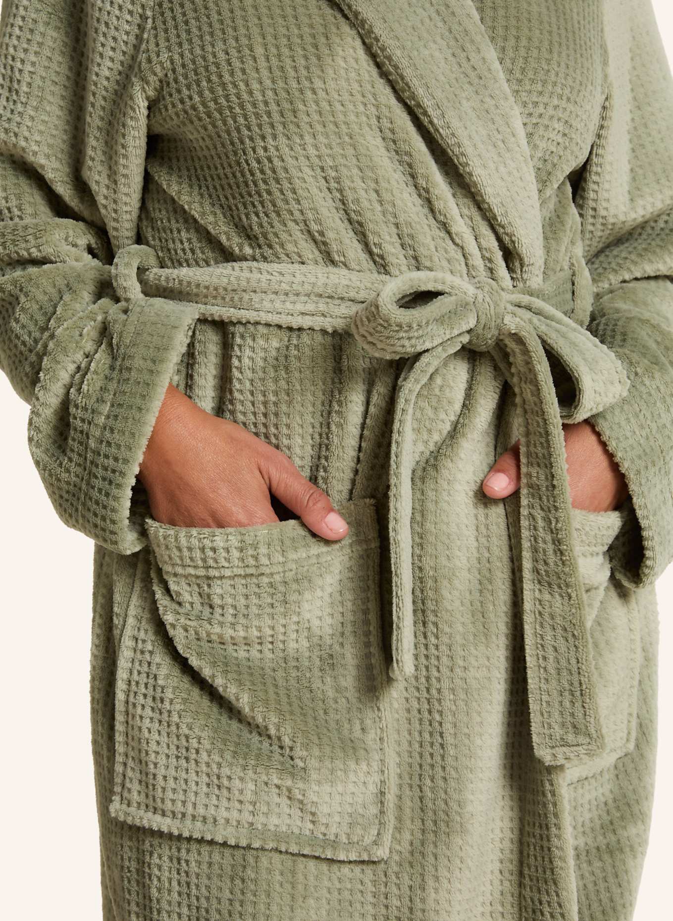 hunkemöller Bademantel FLEECE: GRÜN