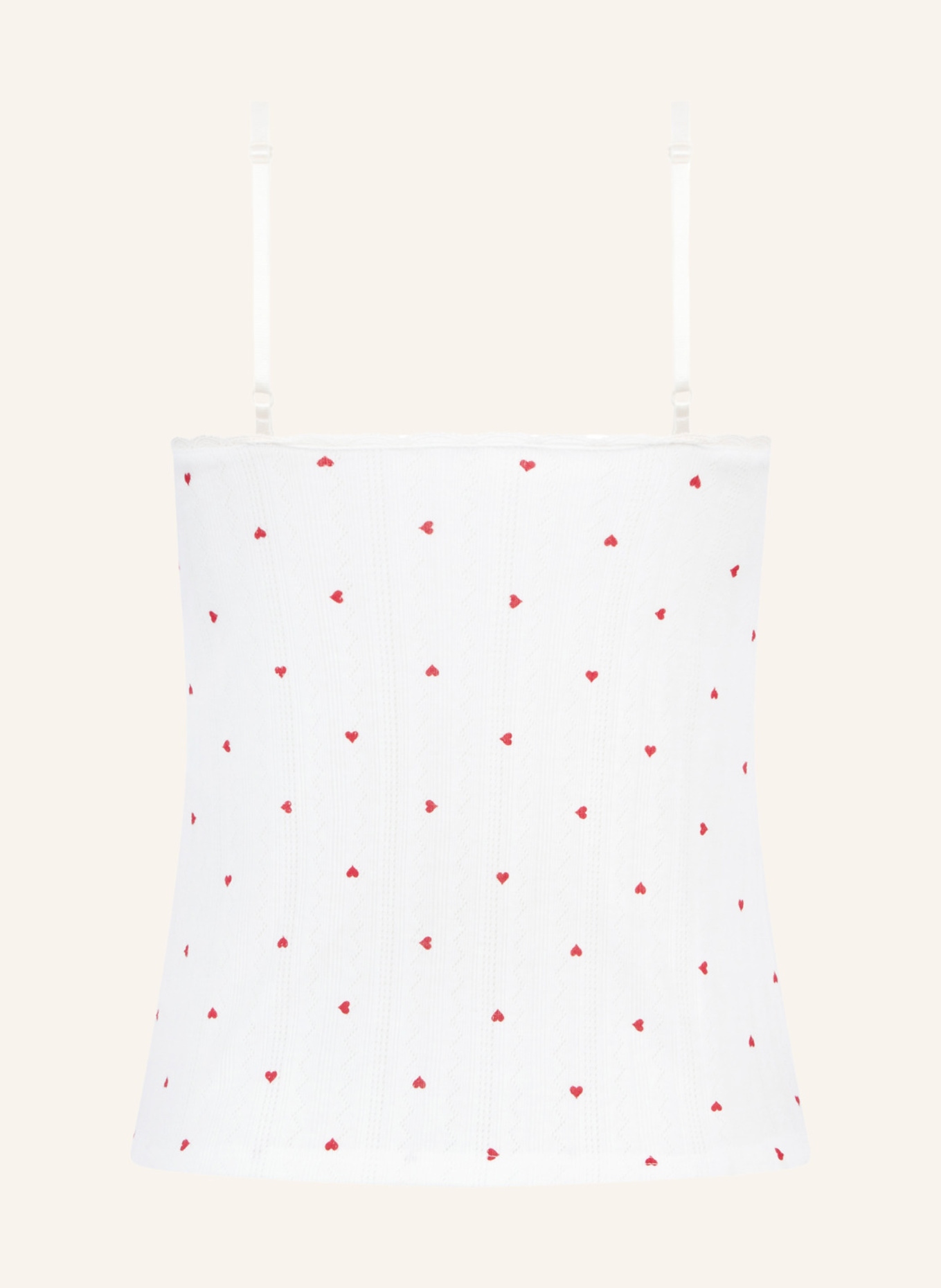 hunkemöller Top POINTELLE: WEISS