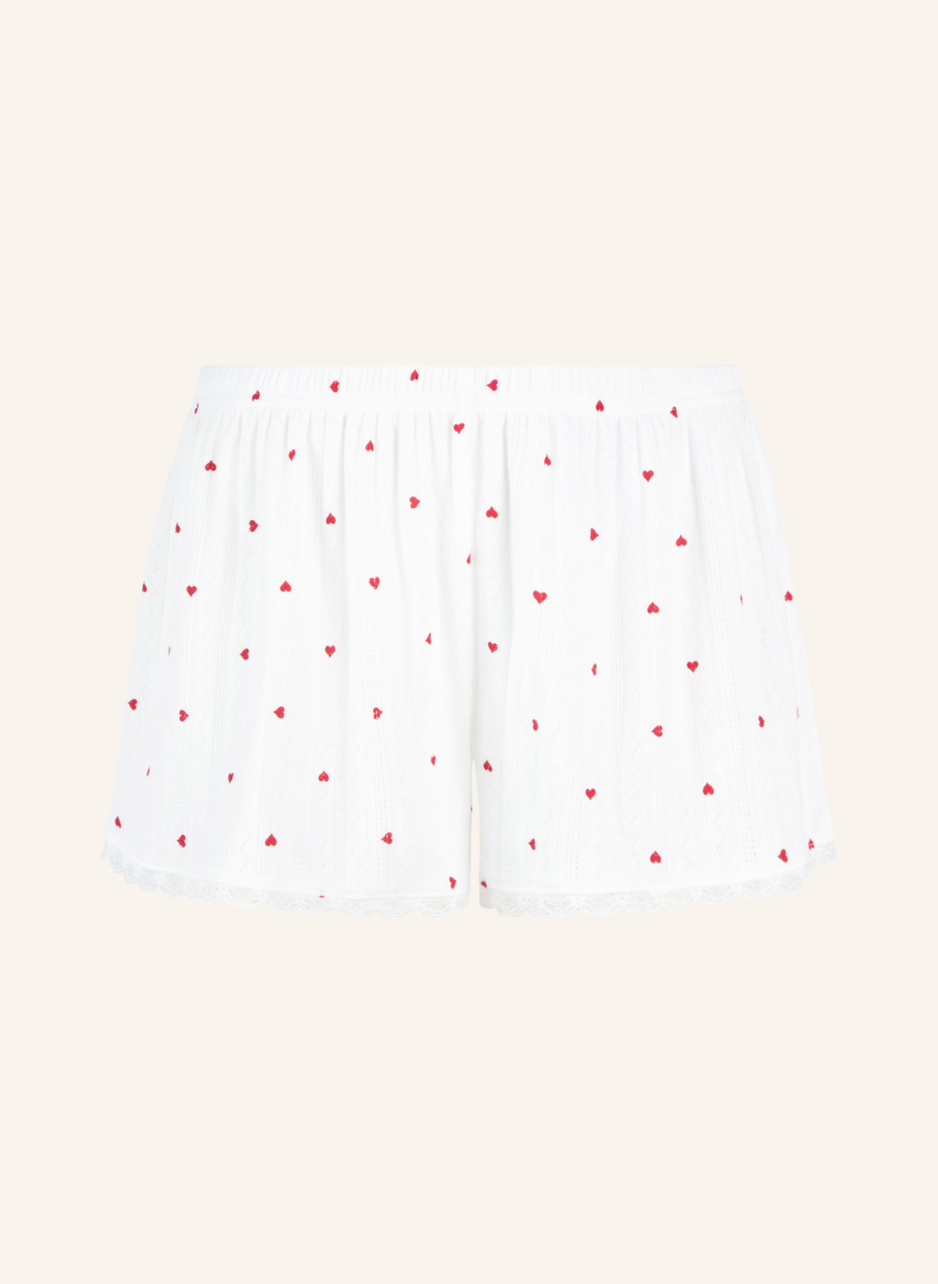 hunkemöller Shorts POINTELLE: WEISS