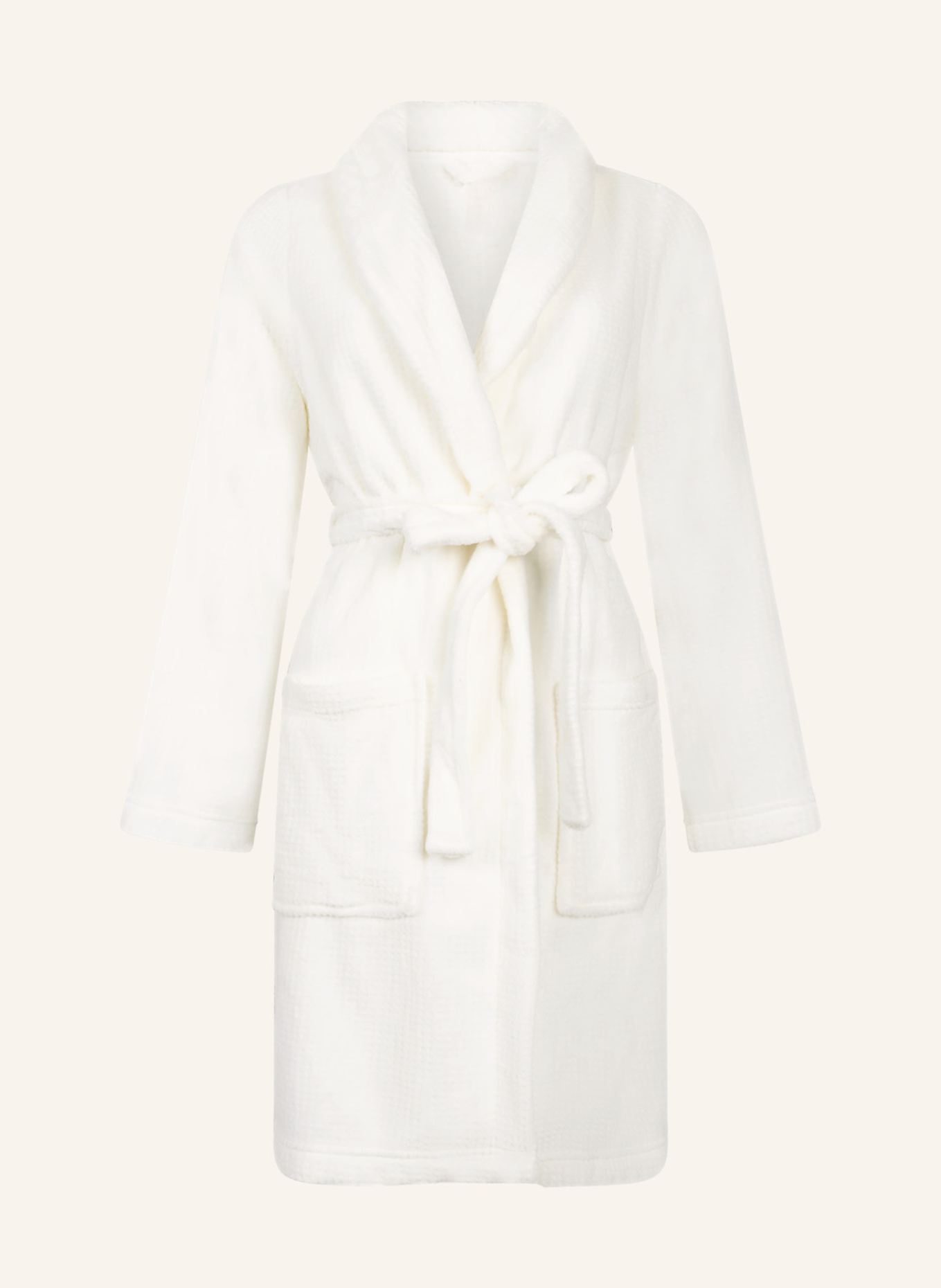 hunkemöller Bademantel FLEECE: WEISS