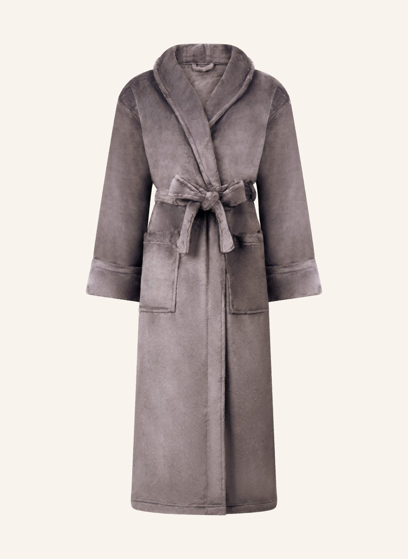 hunkemöller Bademantel SOFT FLEECE: GRAU