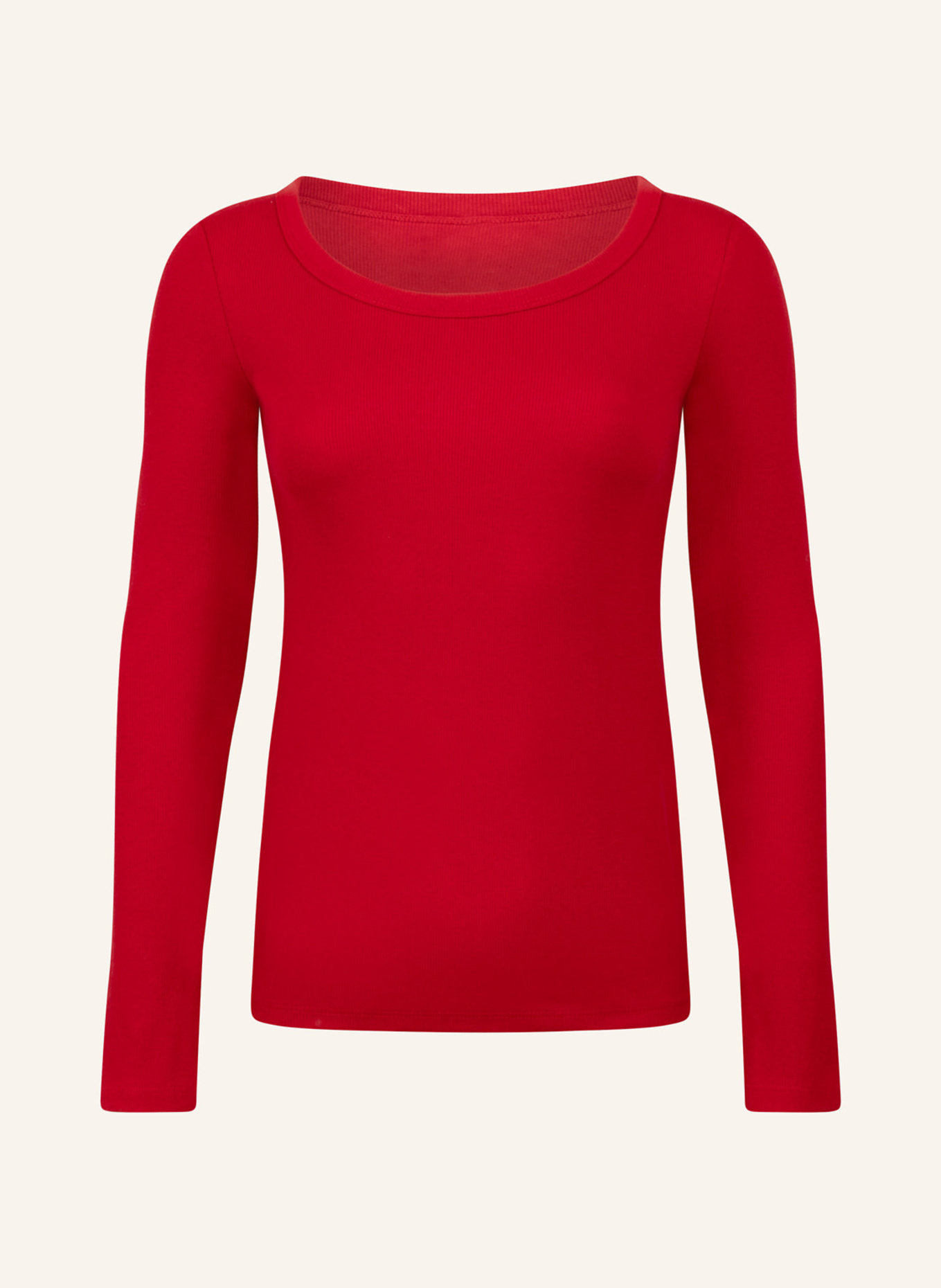 hunkemöller schlafshirt CREW RIB COTTON: ROT