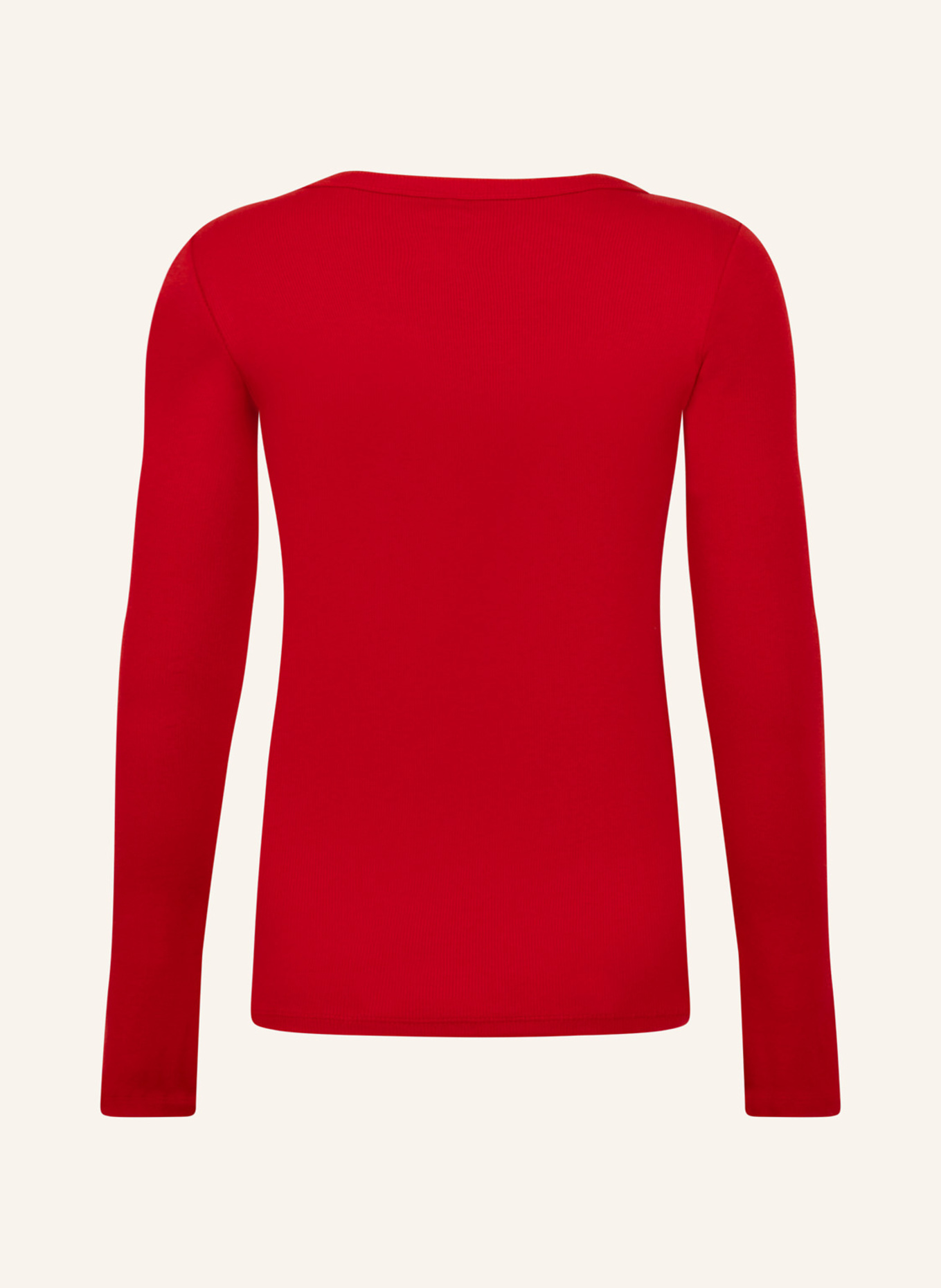hunkemöller schlafshirt CREW RIB COTTON: ROT