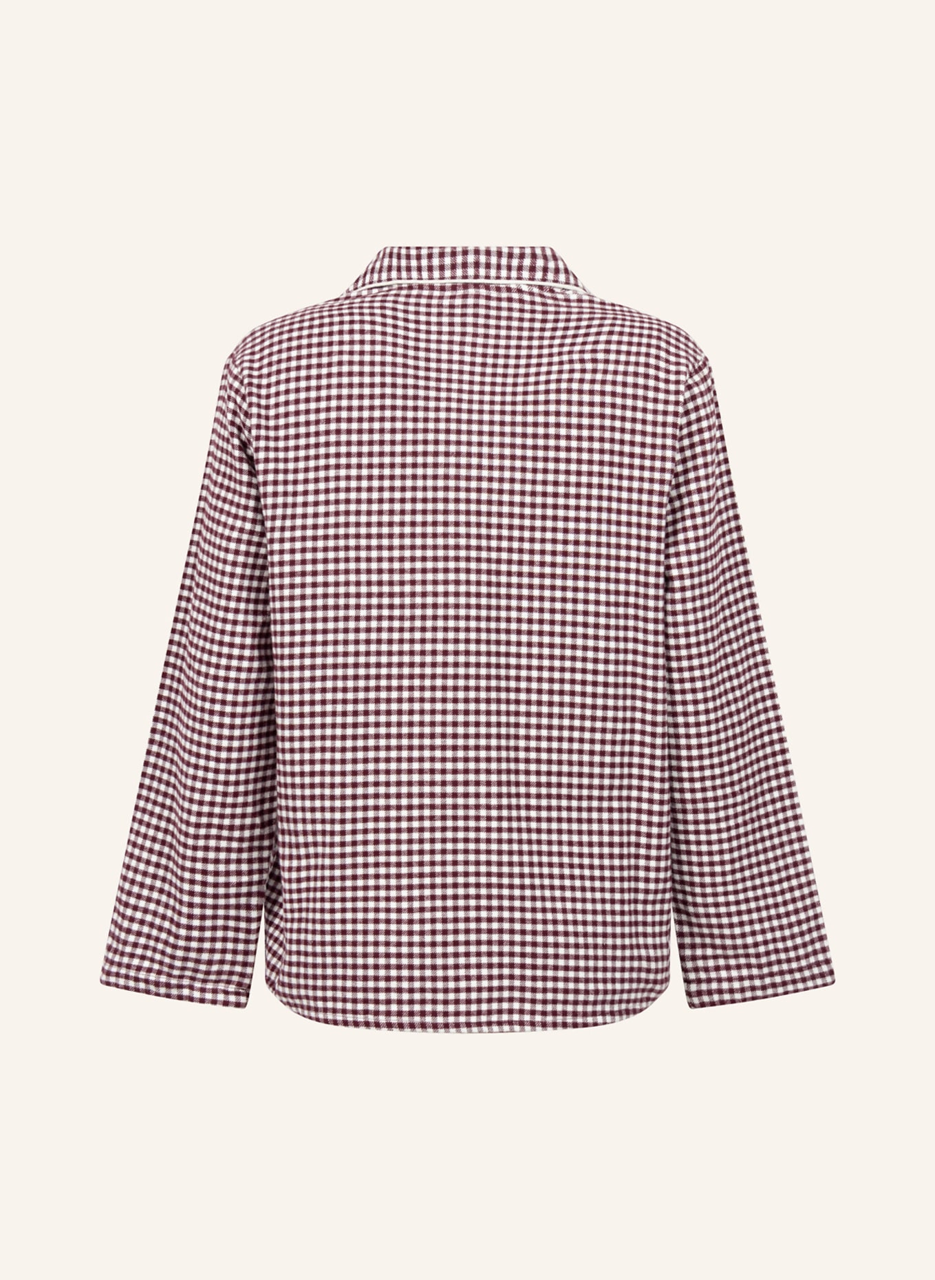 hunkemöller Pyjama-Jacke FLANNEL CHECK ESSENTIAL: LILA