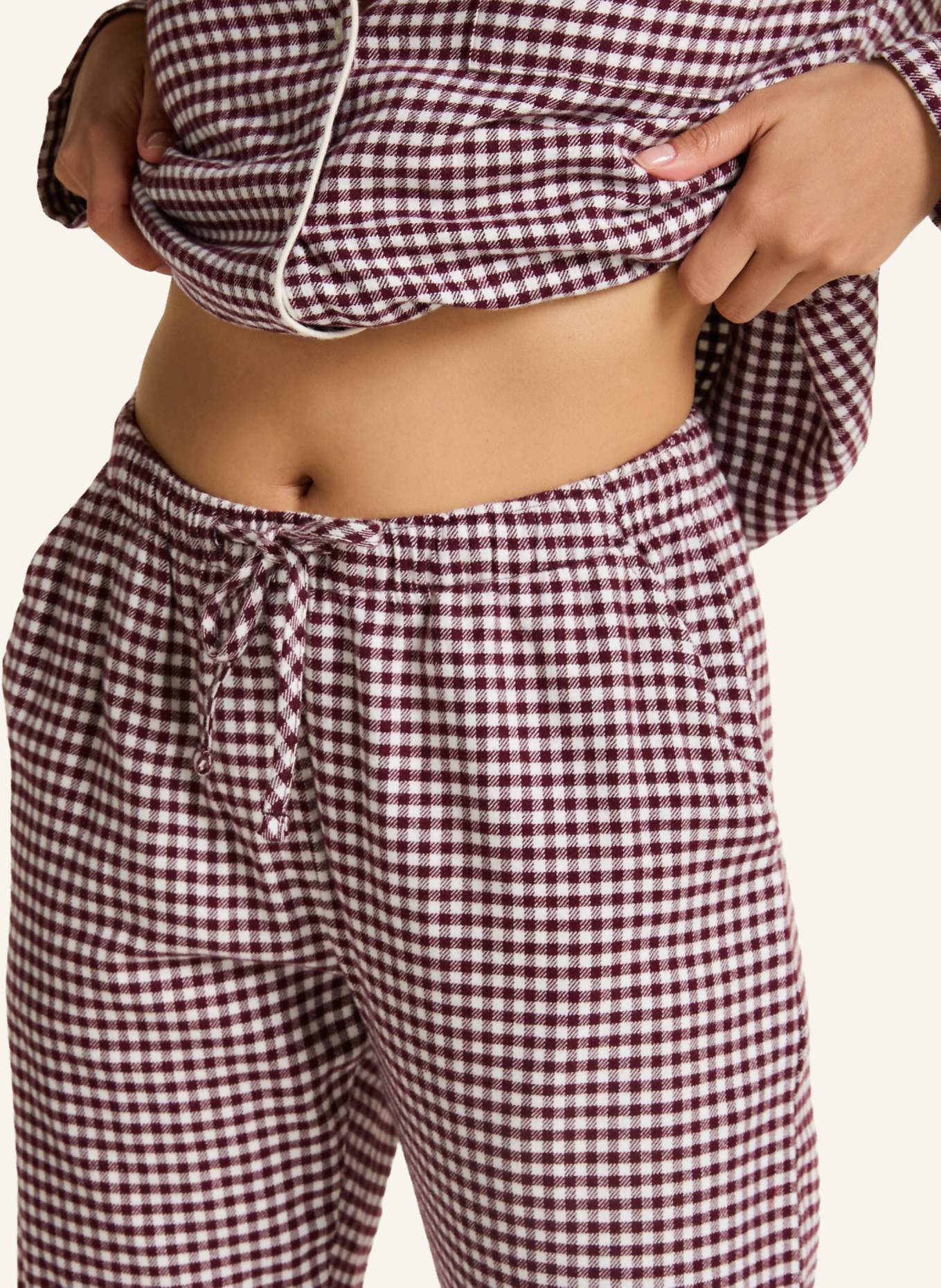 hunkemöller Hose FLANNEL CHECK ESSENTIAL: LILA