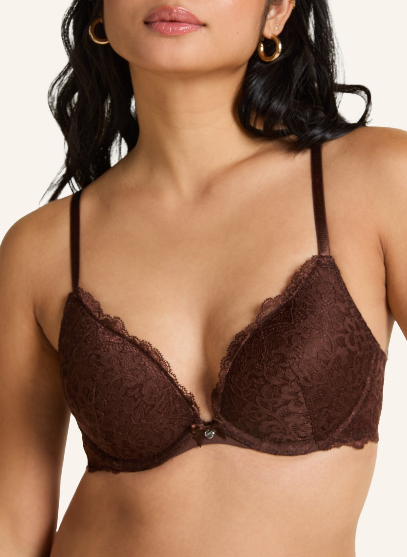 hunkemöller Push-Up-BH MARINE: BRAUN