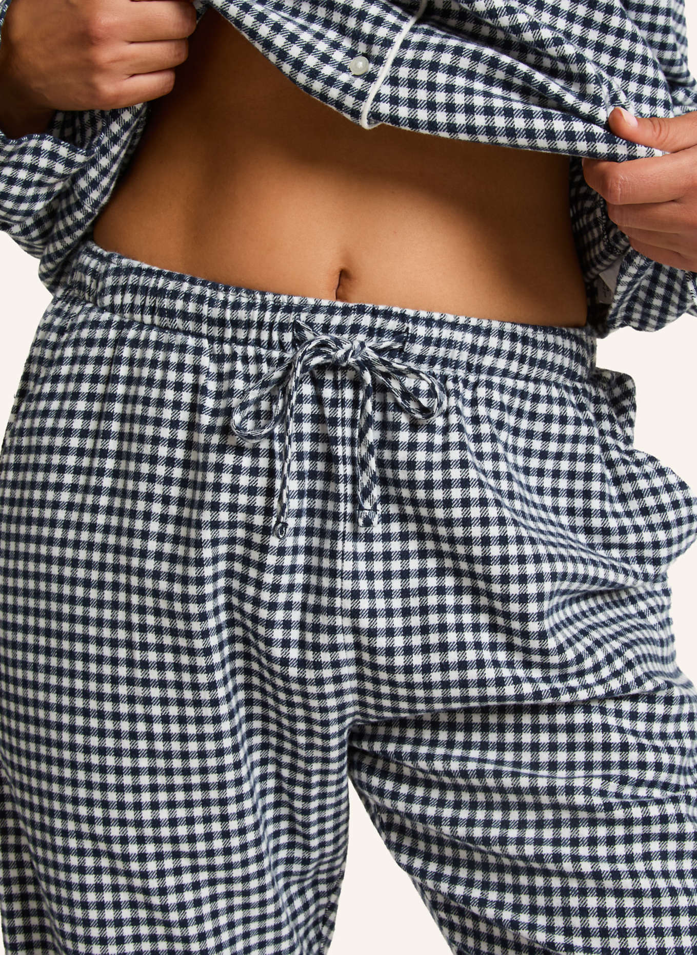 hunkemöller Hose FLANNEL: BLAU