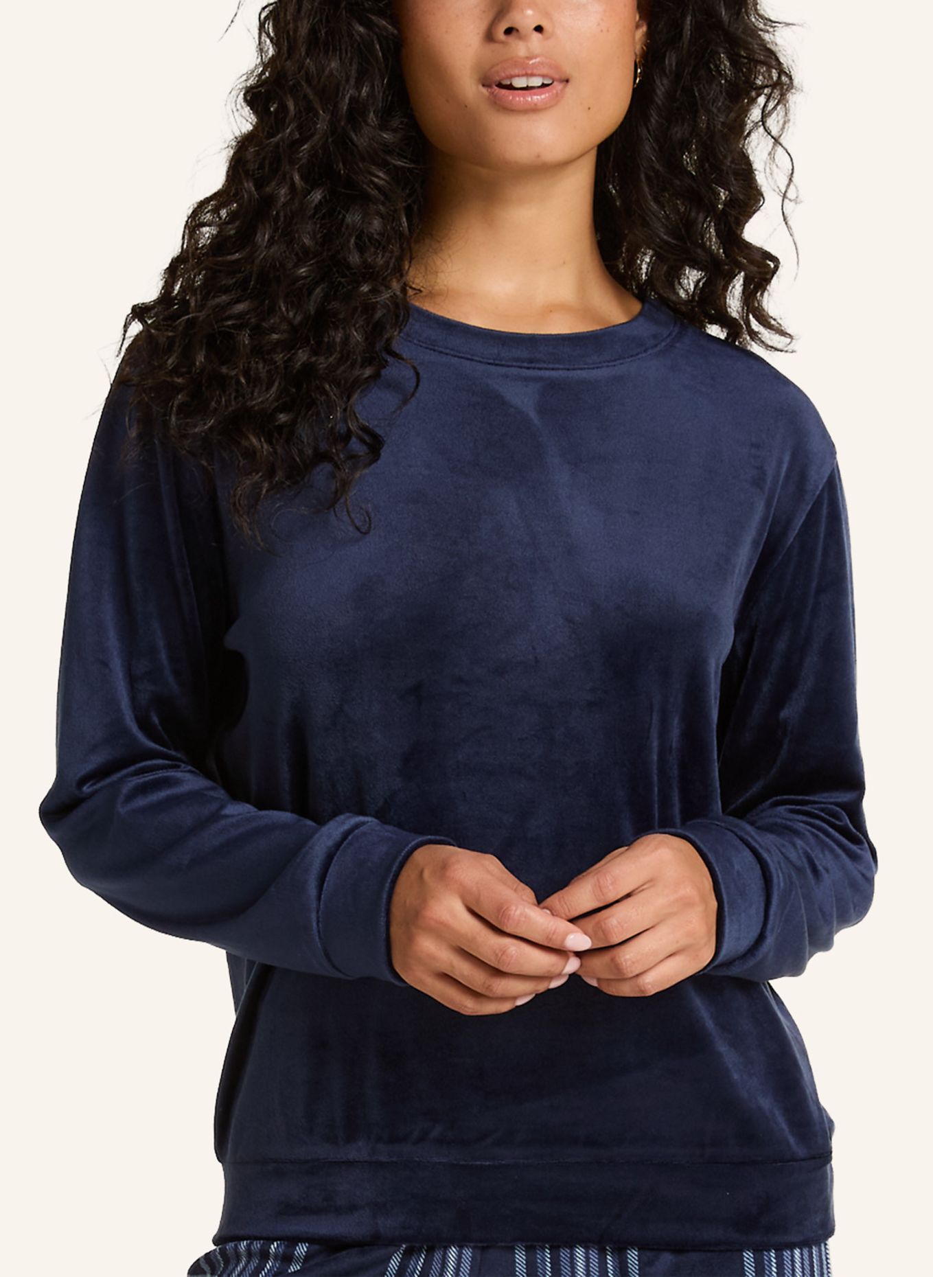 hunkemöller Schlafanzug VELVET: BLAU