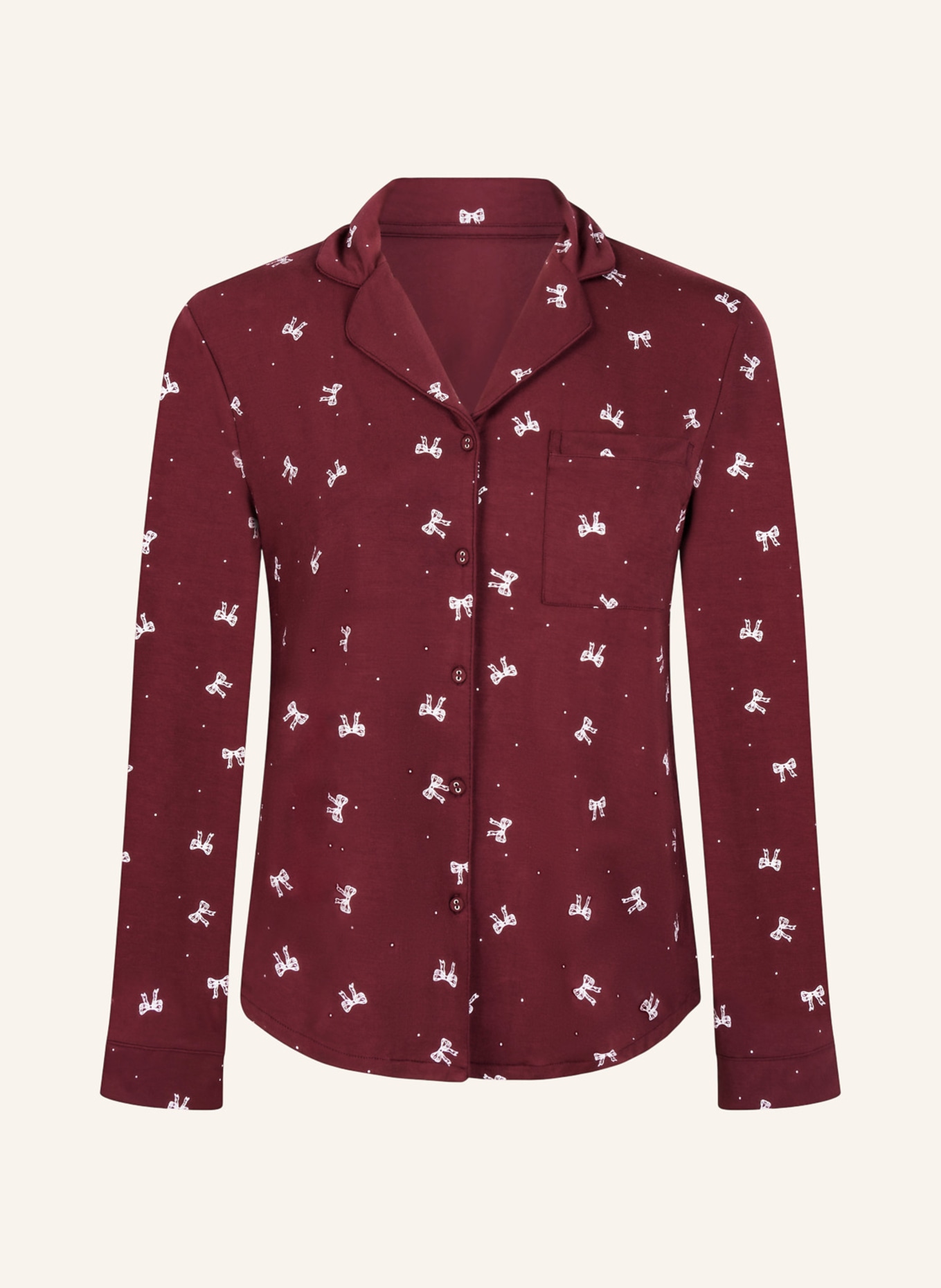hunkemöller Pyjama-Jacke JERSEY ESSENTIAL: LILA