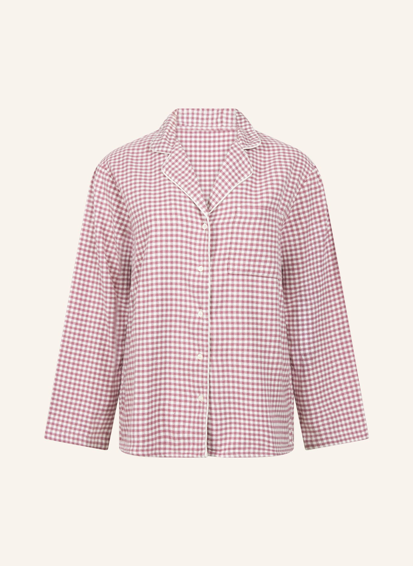 hunkemöller Pyjama-Jacke FLANNEL: LILA