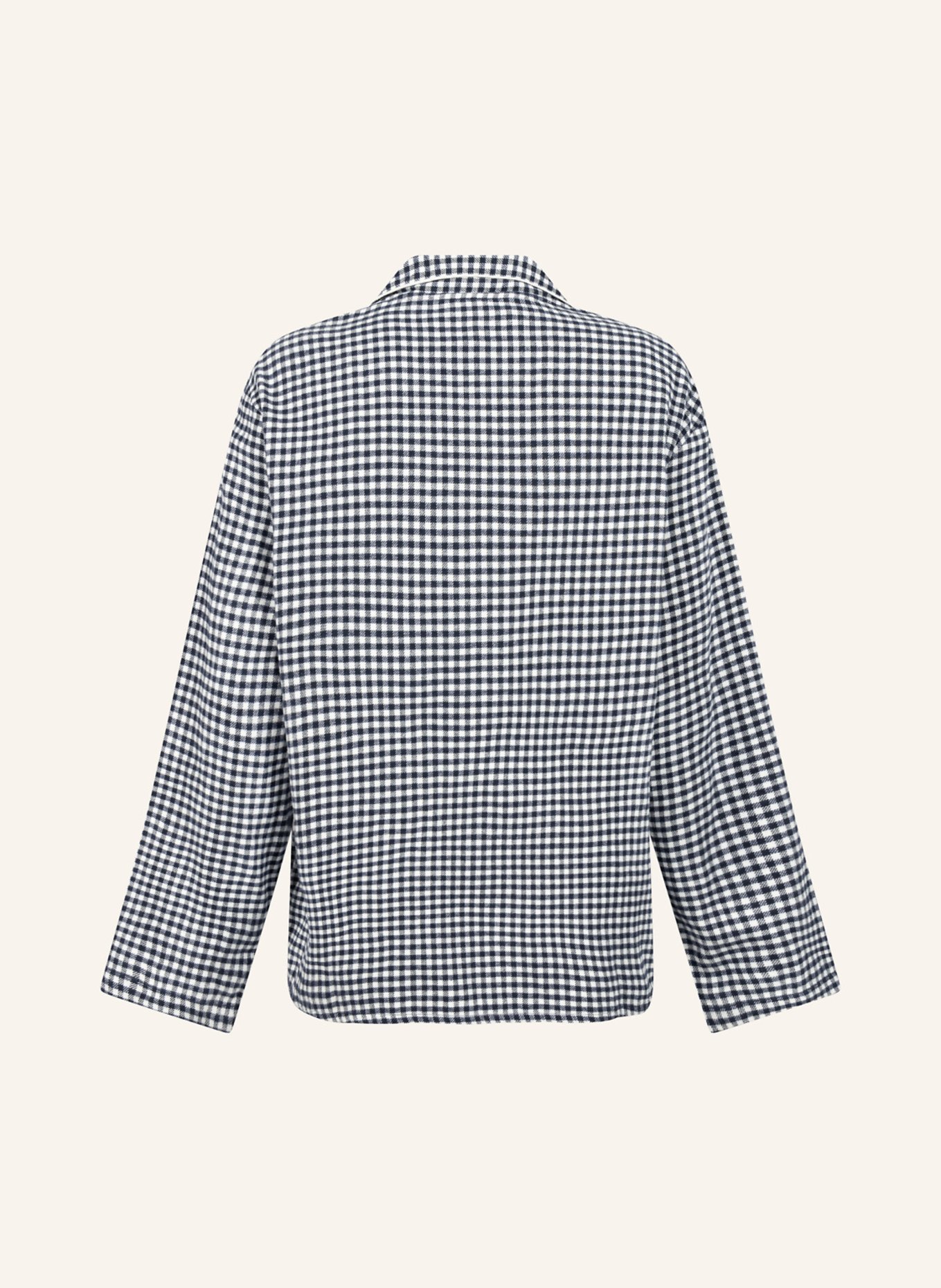 hunkemöller Pyjama-Jacke FLANNEL: BLAU