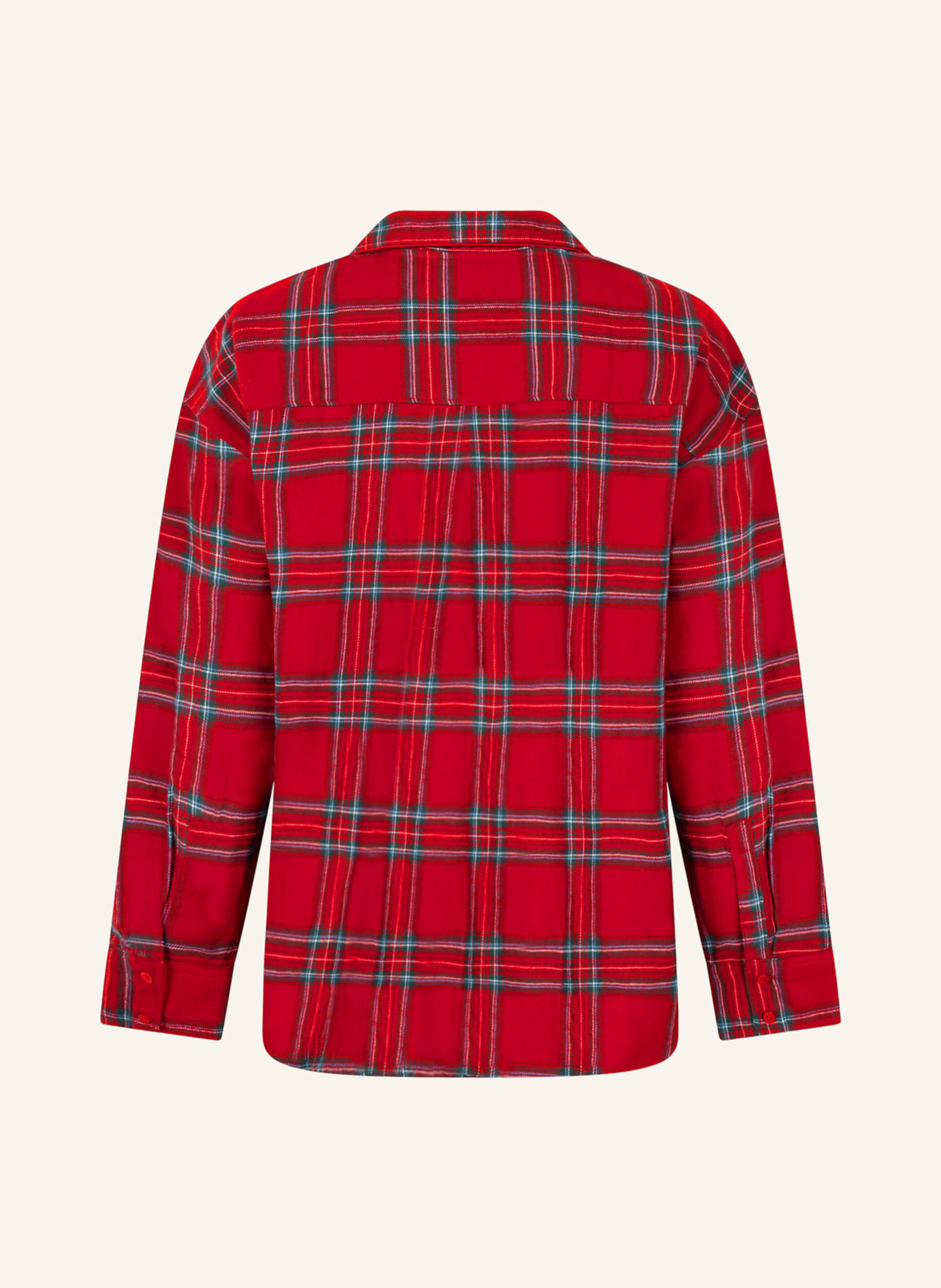 hunkemöller Schalfshirt FLANNEL: ROT