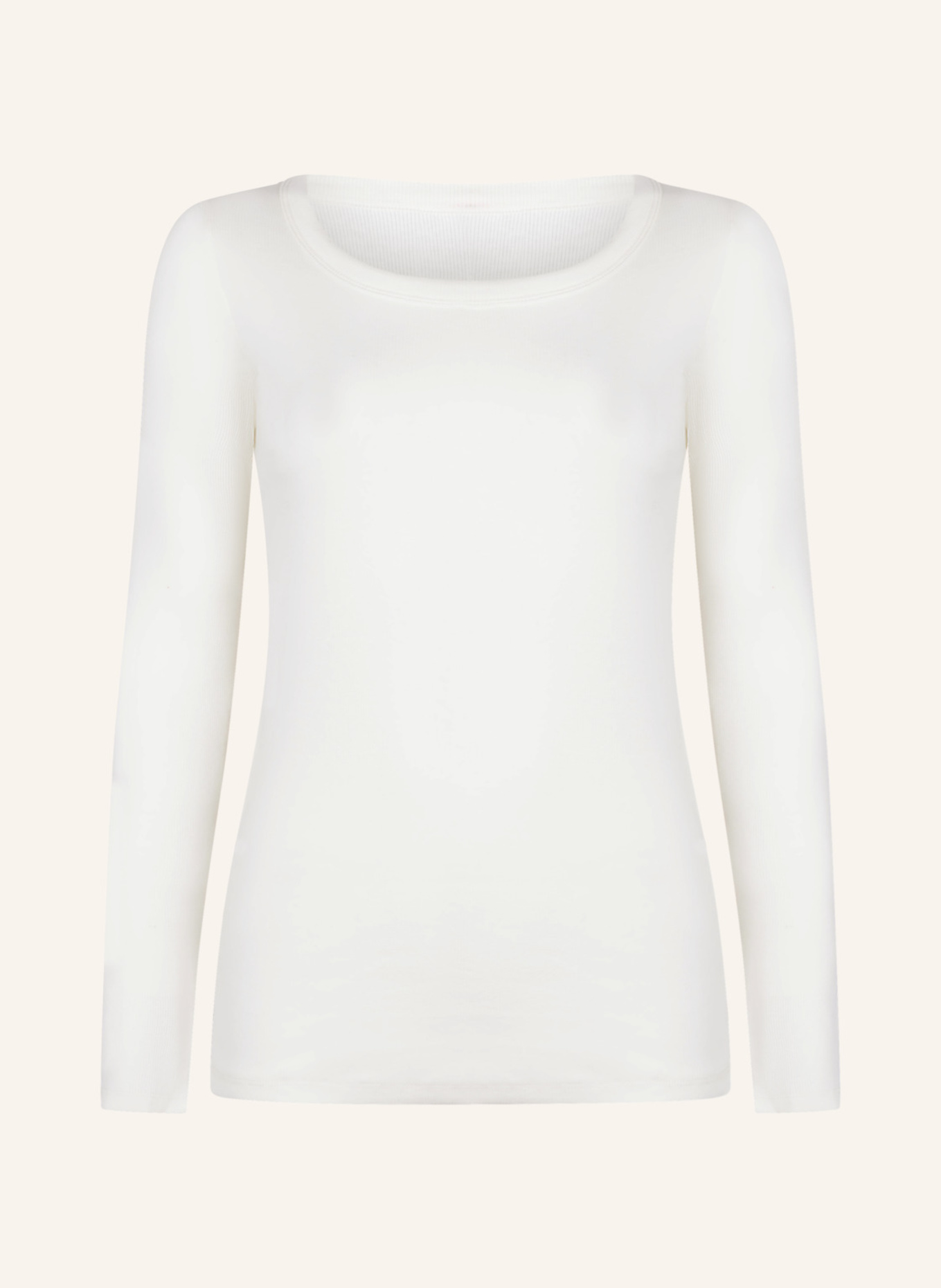 hunkemöller Schlafshirt CREW RIB COTTON: WEISS
